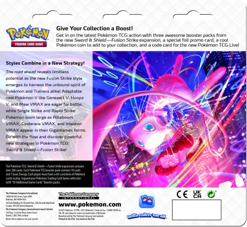 Pokémon TCG: Sword & Shield- Fusion Strike Three-Booster Blister
