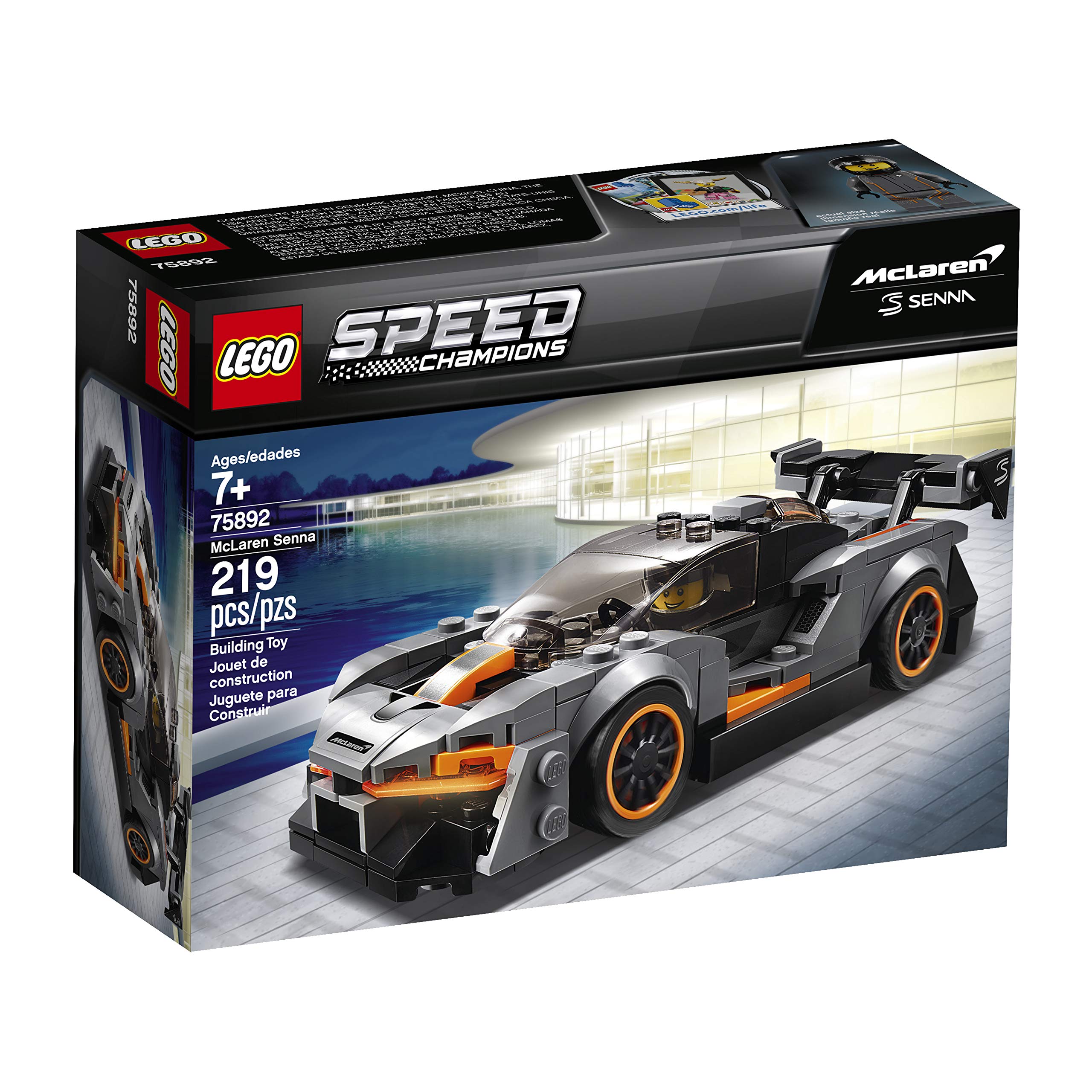 LEGO Speed Champions McLaren Senna 75892 Building Kit , New 2019 (219 Piece)