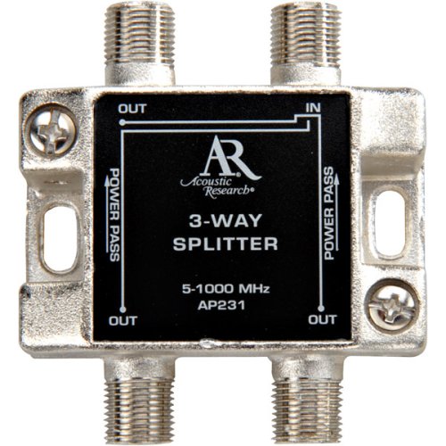 Acoustic Research AP231  High Performance video 3-way splitter