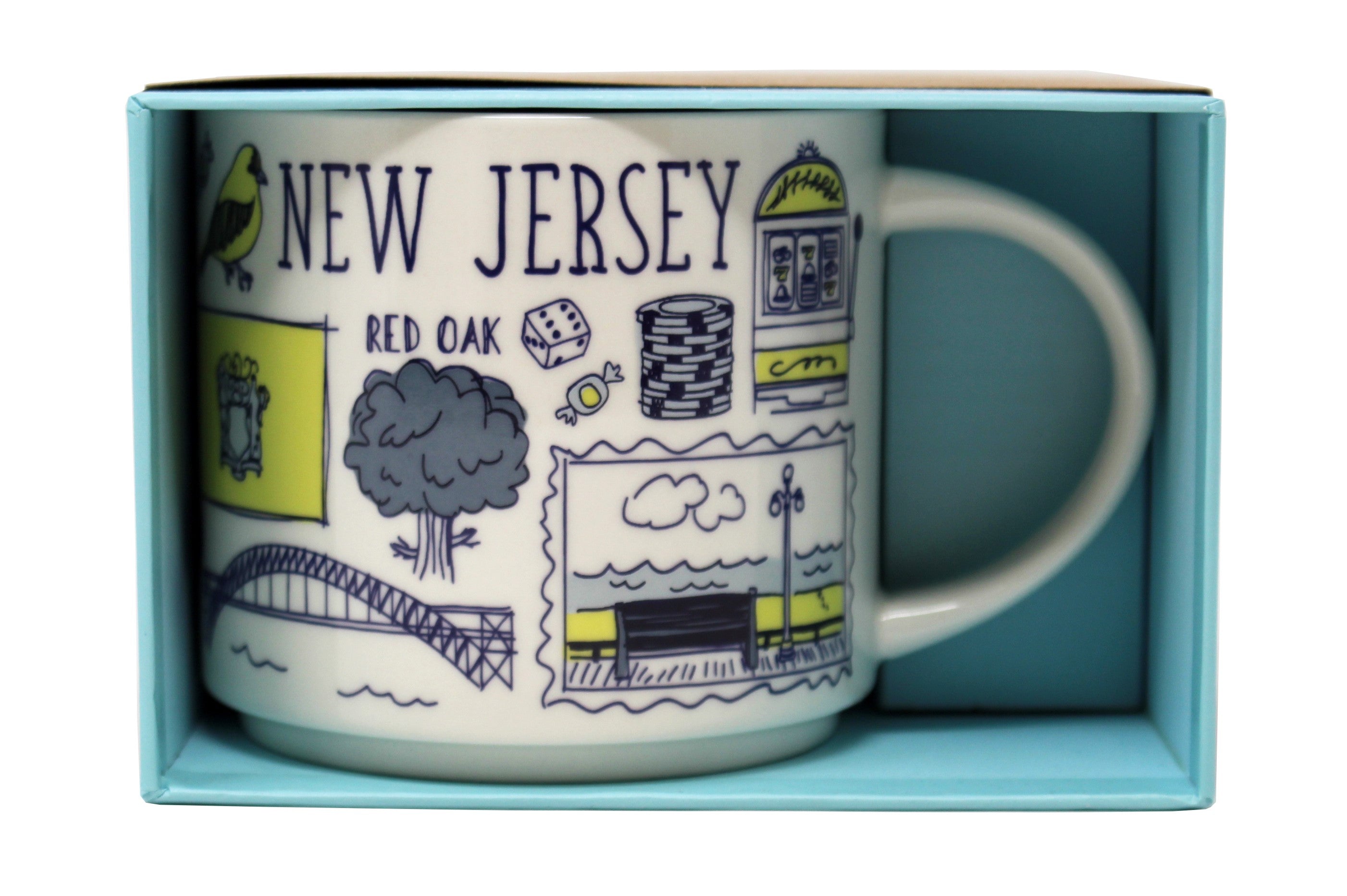 Starbucks Been There Series New Jersey Ceramic Mug, 14 Oz