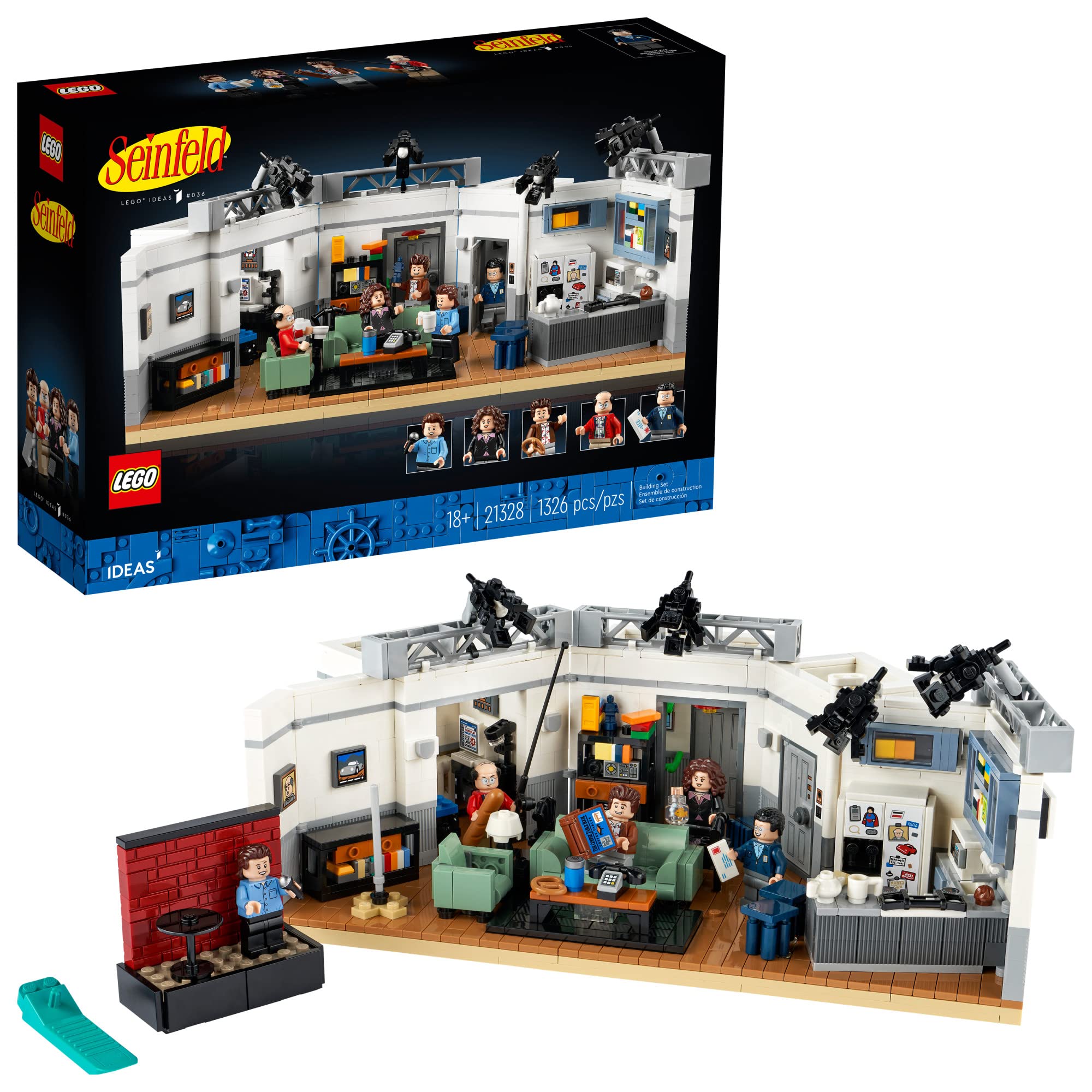 LEGO Ideas Seinfeld 21328 Building Kit; Collectible Display Model; Delightful 1990s Nostalgia Gift for Adults (1,326 Pieces) (Like New, Open Box)