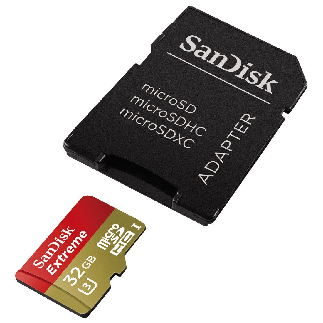 SanDisk Extreme 32GB UHS-I/U3 Micro SDHC Memory Card Up To 60MB/s Read With Adapter SDSDQXN-032G-G46A