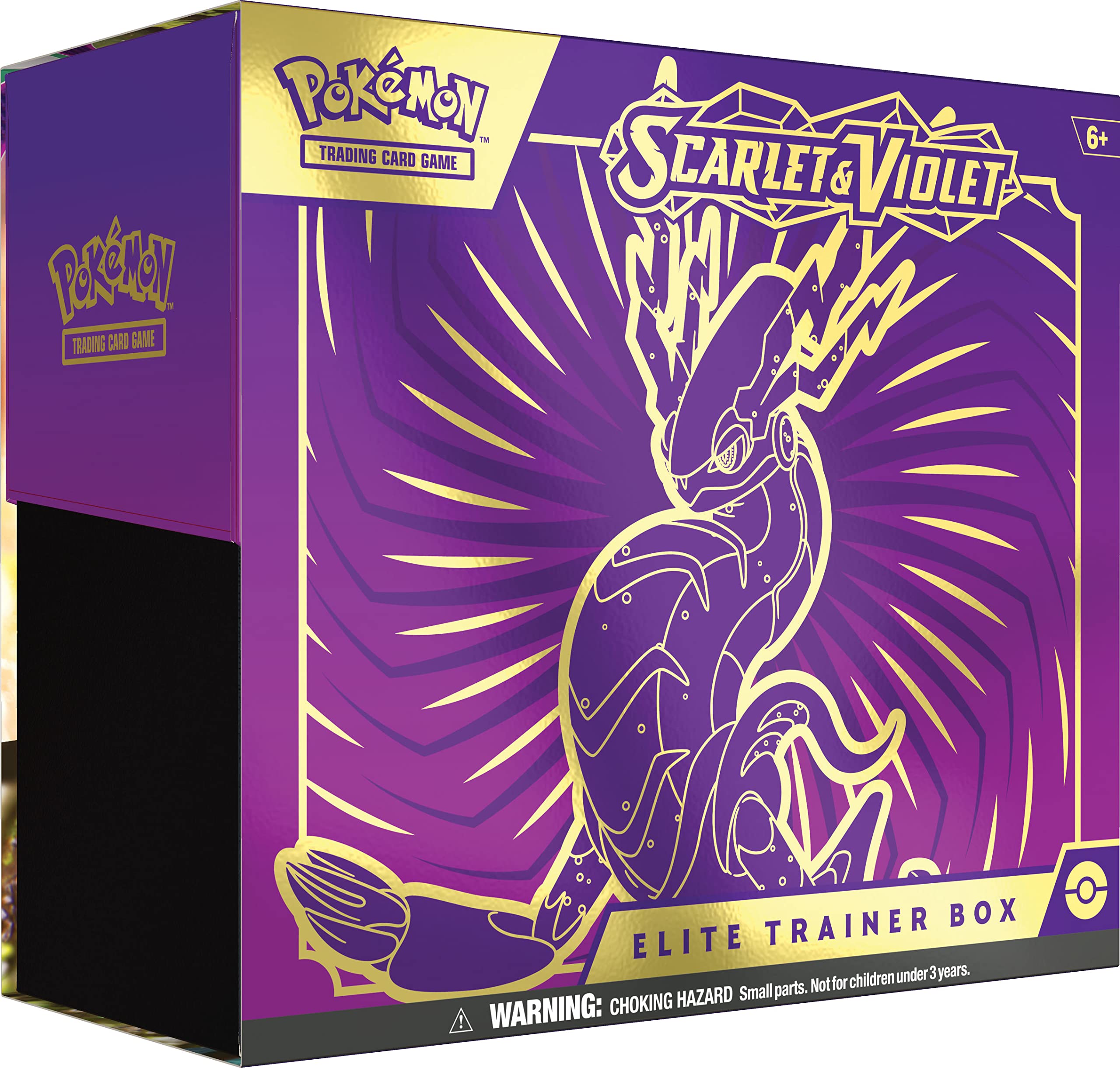 Pokémon TCG: Scarlet and Violet Elite Trainer Box - Miraidon Purple (1 Full Art Promo Card, 9 Boosters and Premium Accessories)