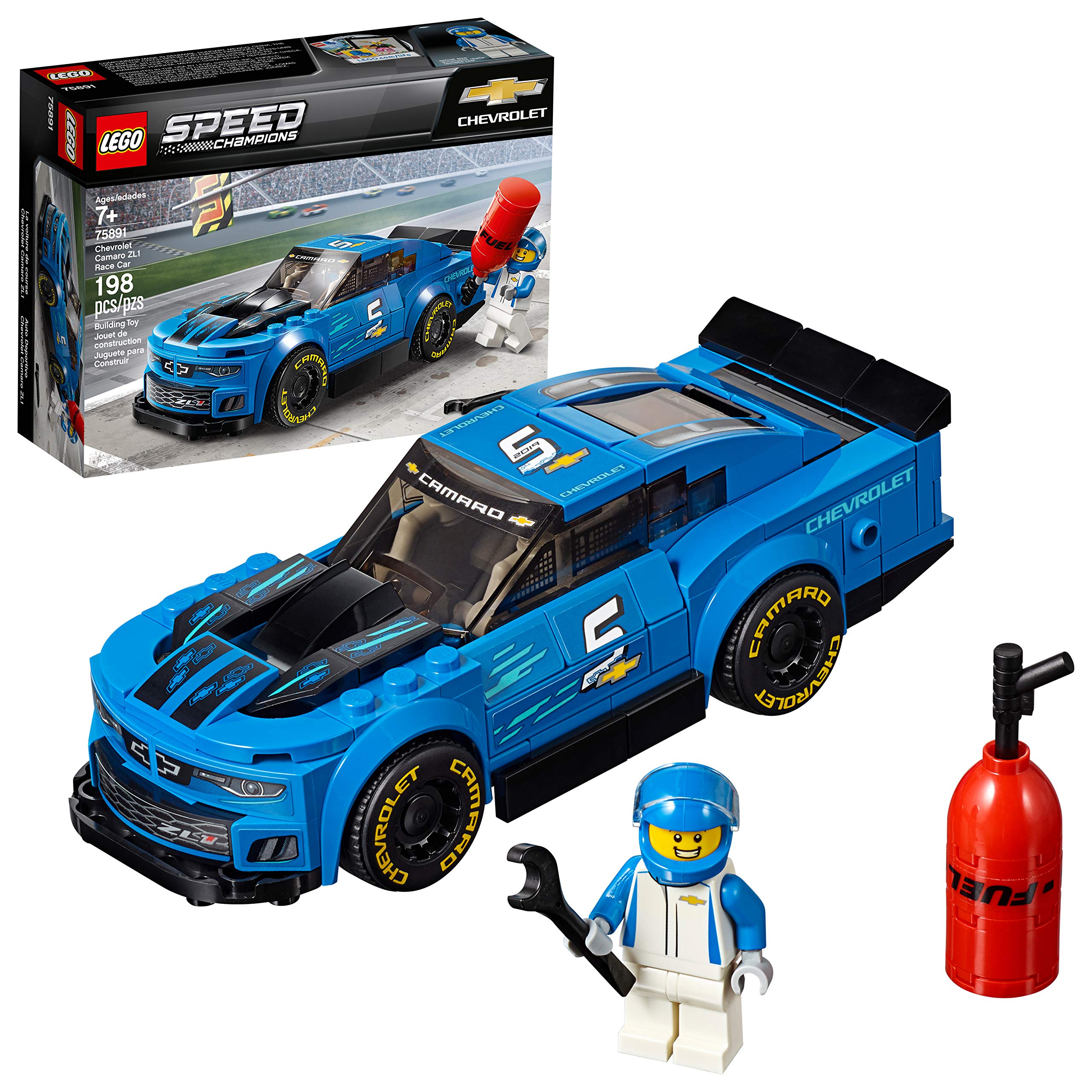LEGO Speed Champions Chevrolet Camaro ZL1 Race Car 75891 Building Kit (Like New, Open Box)