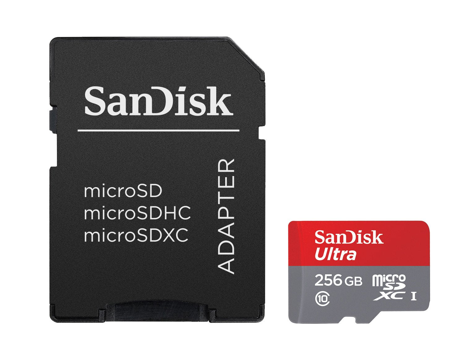SanDisk Ultra 256GB MicroSDXC UHS-I Card with Adapter (SDSQUNI-256G-GN6MA)