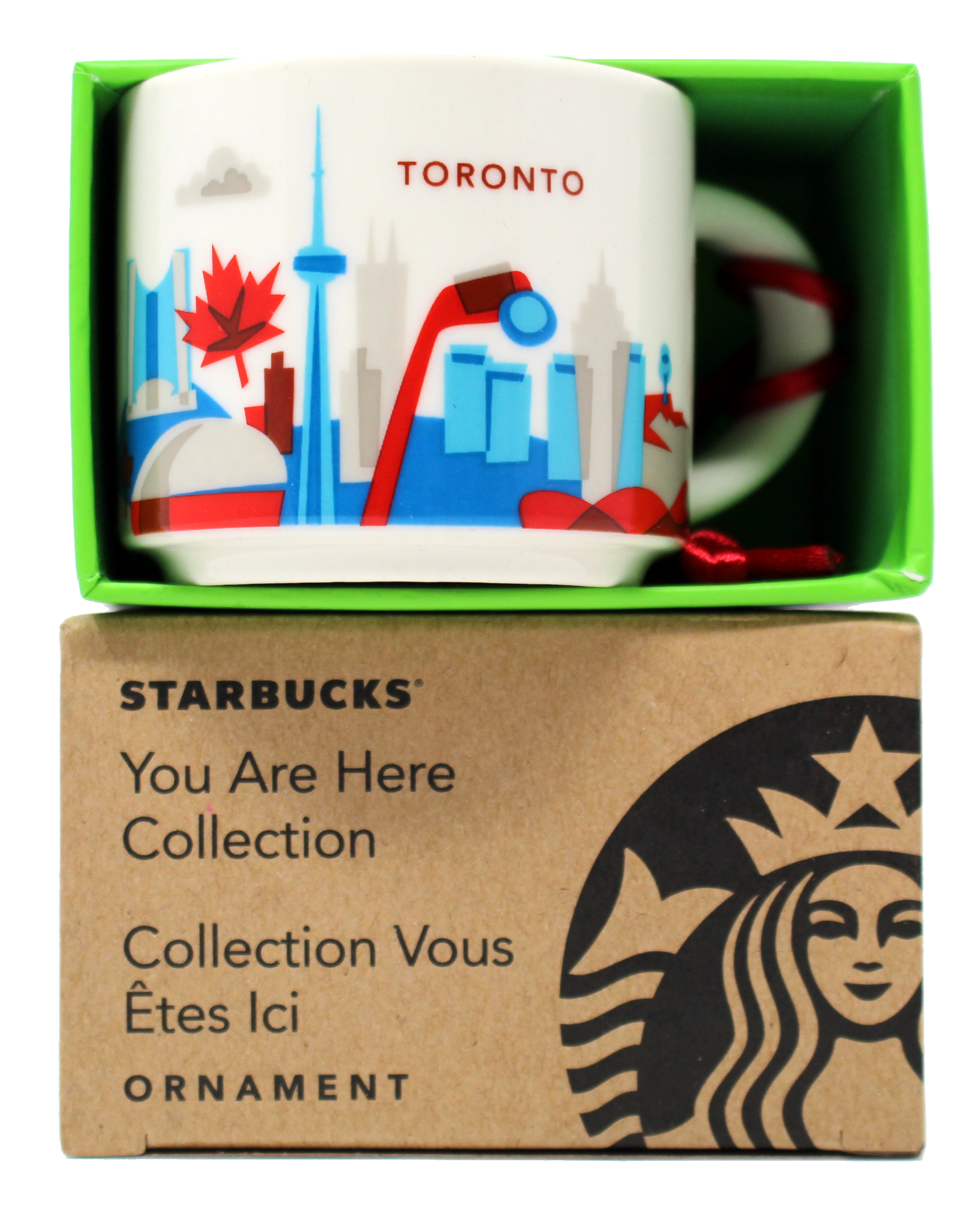 Starbucks You Are Here Series Toronto Ceramic Demitasse Ornament Mug, 2 Oz