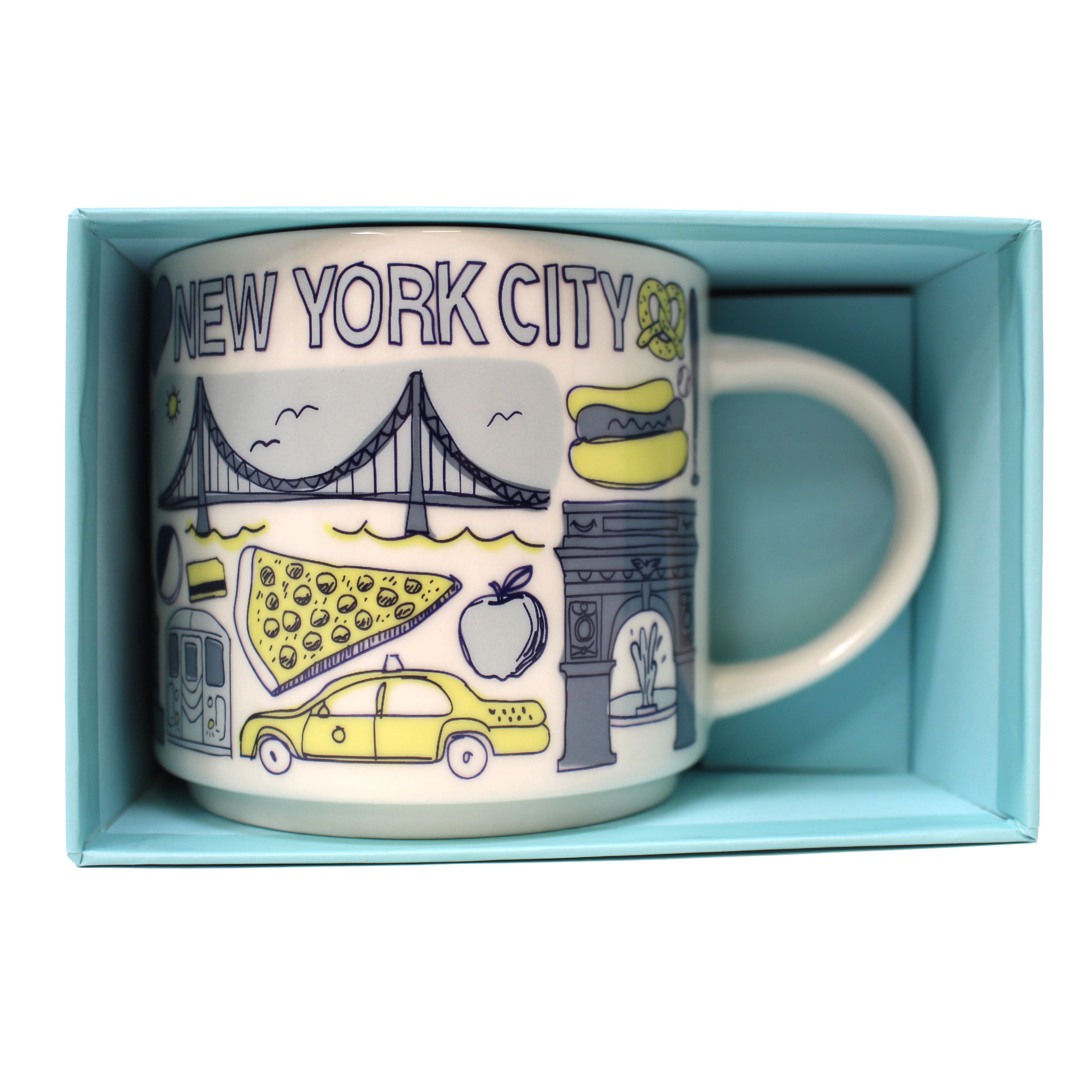Starbucks Been There Series New York Knickerbocker State Ceramic Mug, 14 Oz