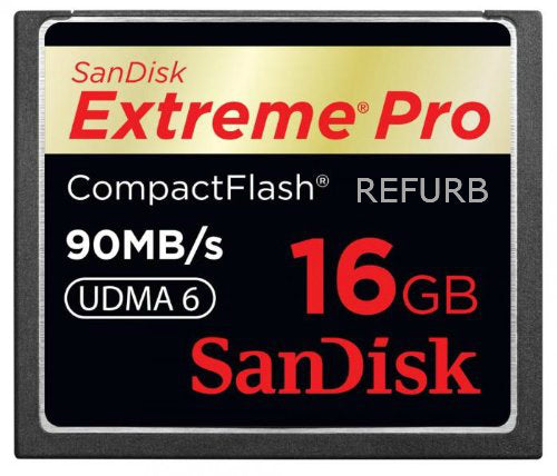 SanDisk Extreme Pro 16GB CF Card 90MB/s SDCFXP-016G-X46 (Certified Refurbished)