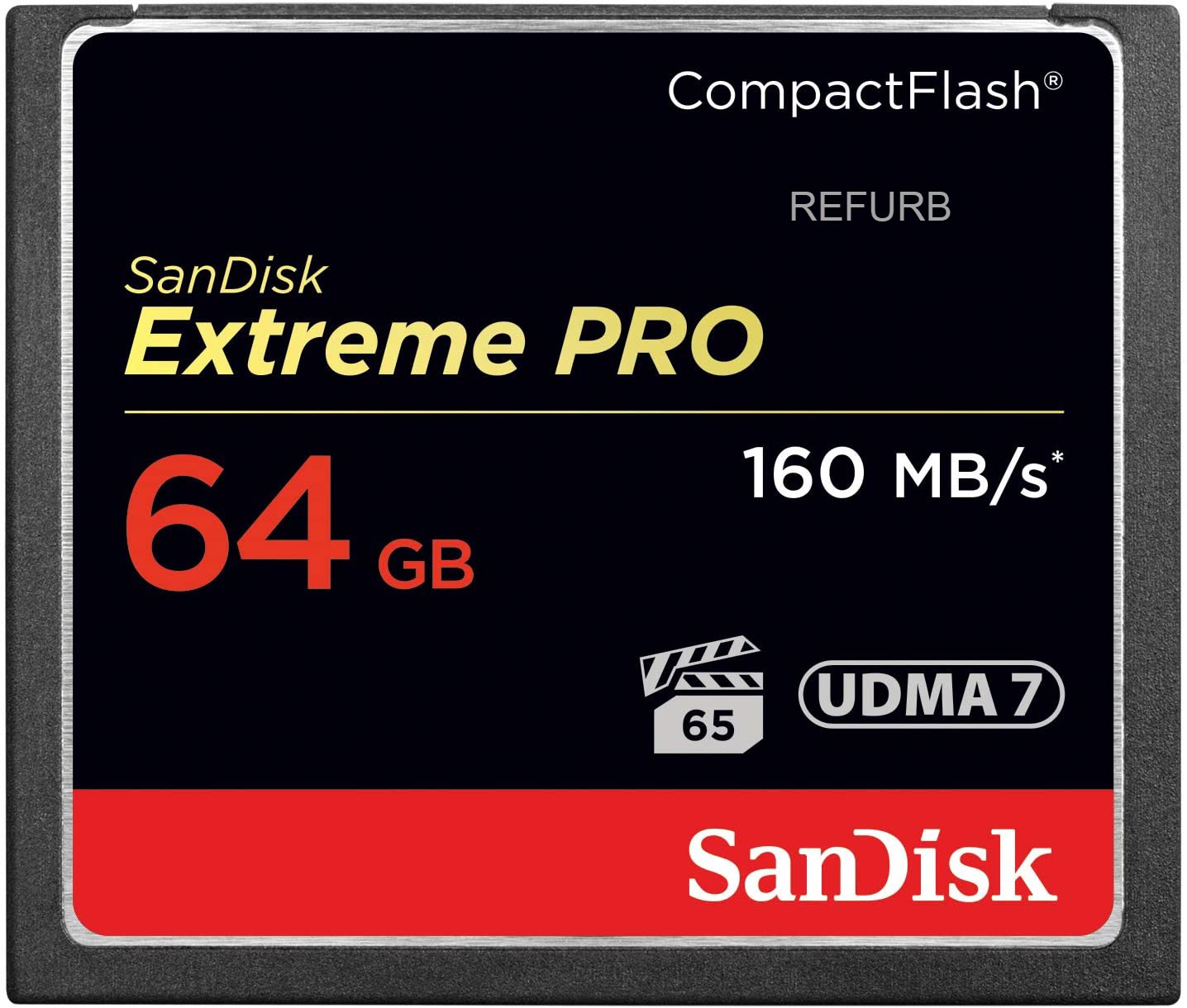 SanDisk Extreme PRO 64GB CF Compact Flash Card UDMA 7 Speed Up To 160MB/s SDCFXPS-064G-X46 (Certified Refurbished)