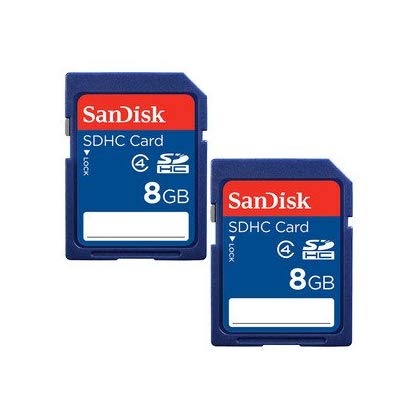 2-PACK: SanDisk 8GB SDHC Card SDSDB2L-008G-B35