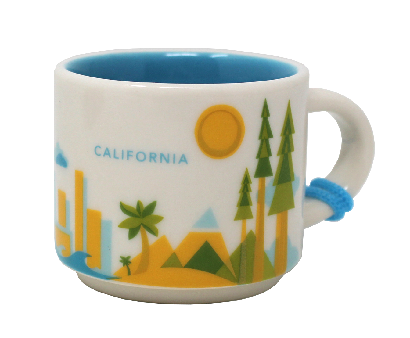 Starbucks You Are Here Series California Ceramic Demitasse Ornament Mug, 2 Oz