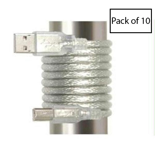 Iogear 6FT USB 2.0 A-B Cable (G2LUABO6P) Pack of 10