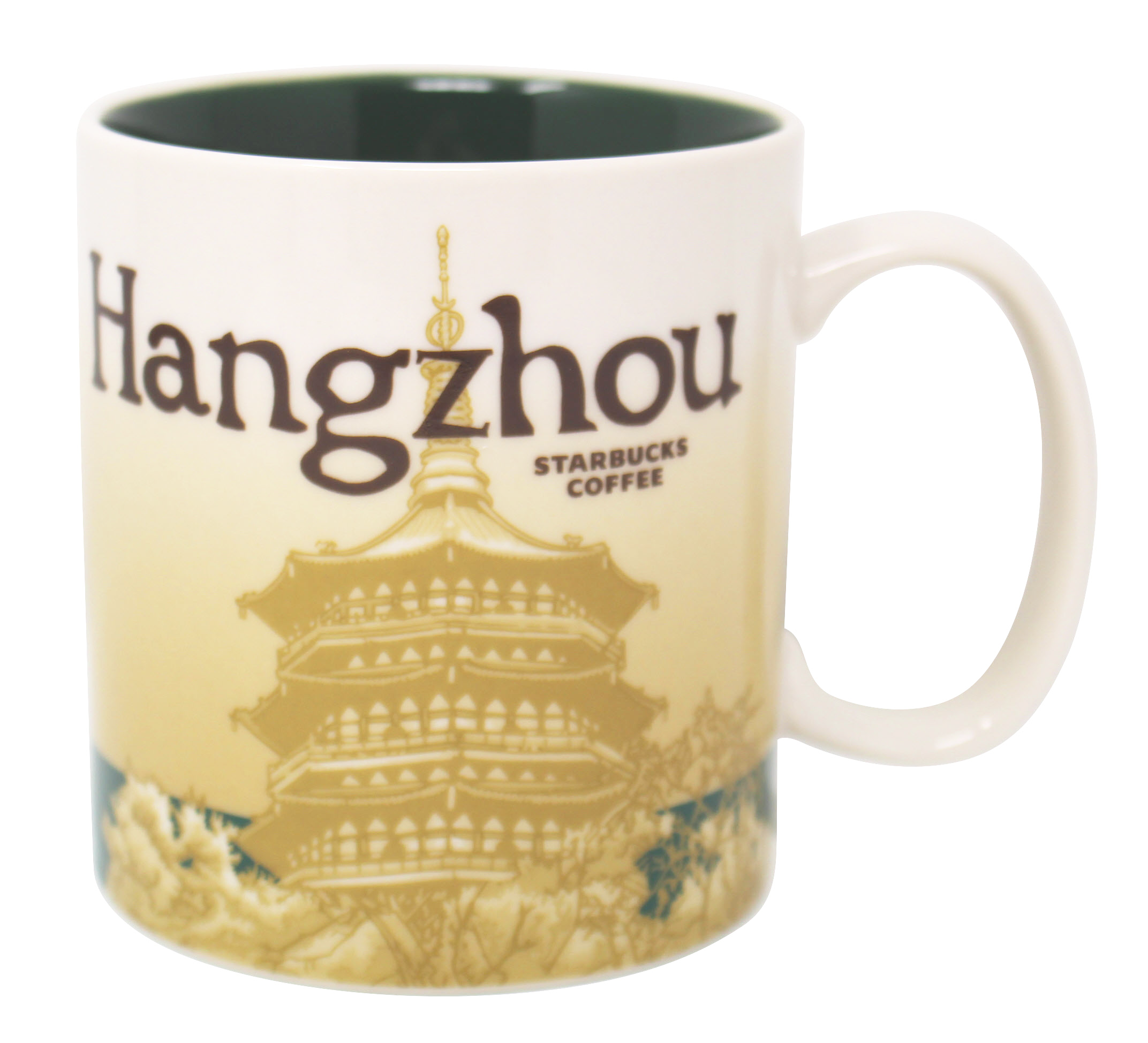 Starbucks Global Icon Series Hangzhou Ceramic Mug, 16 Oz