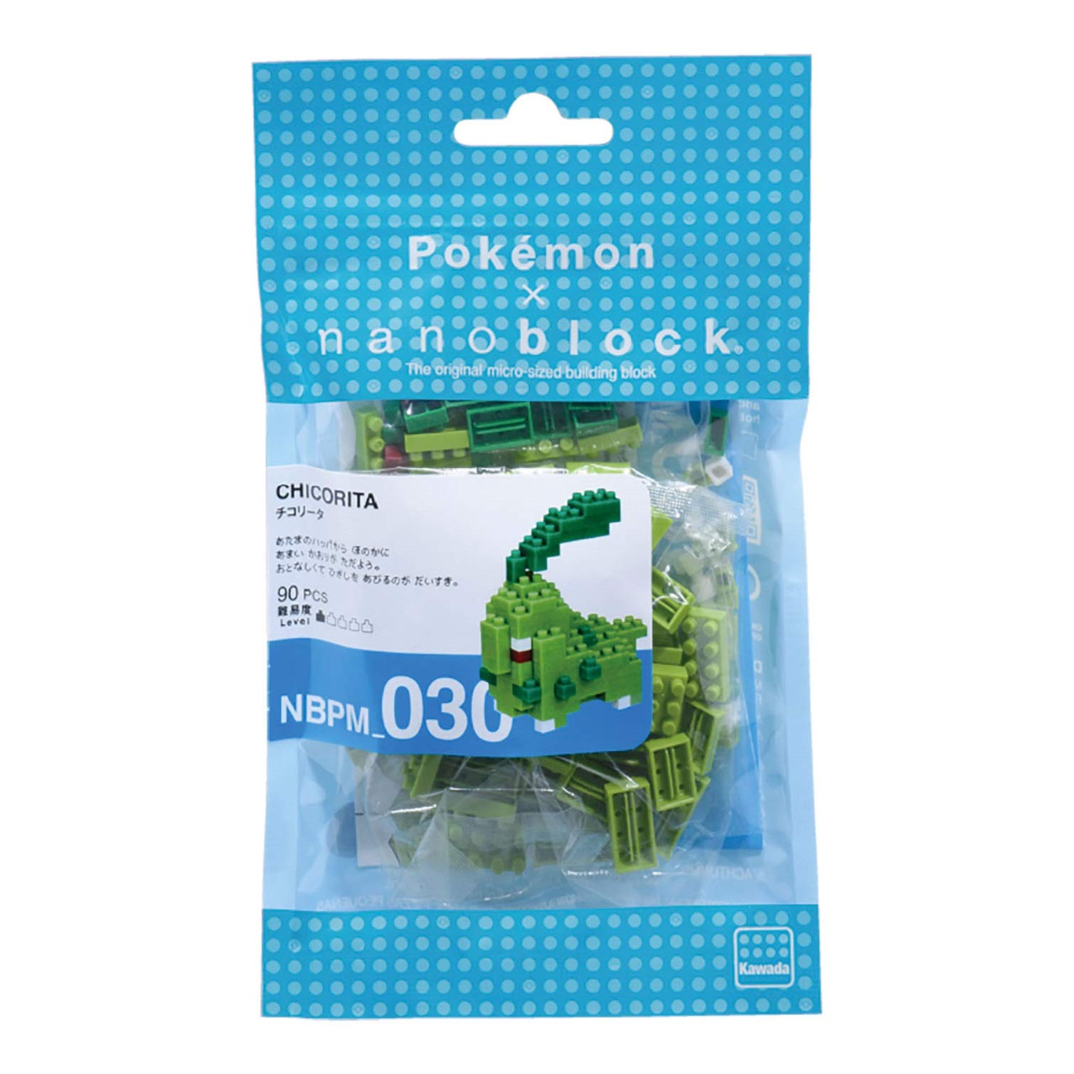 Nanoblock - Pokemon - Chikorita, Nanoblock Pokemon Series Building Kit