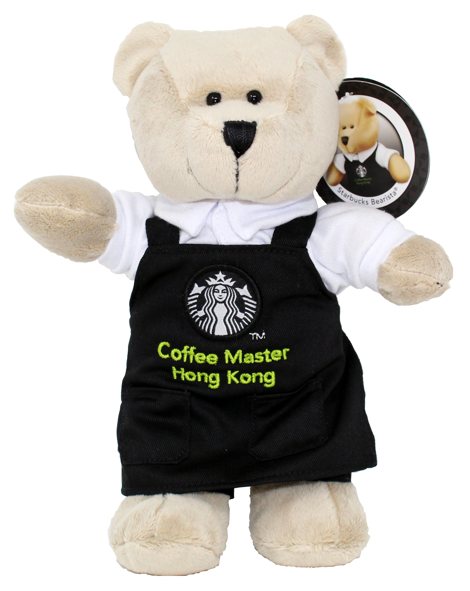 Starbucks Hong Kong Coffee Master Bearista Bear with Black Apron