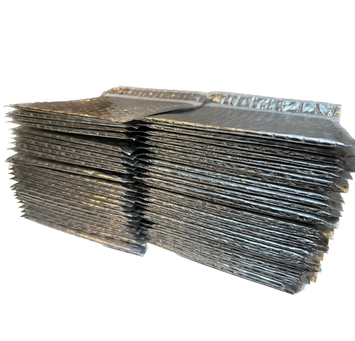 BlueProton Silver Metalized Poly Bubble Mailers, 6" x 6.5" (50-Pack)