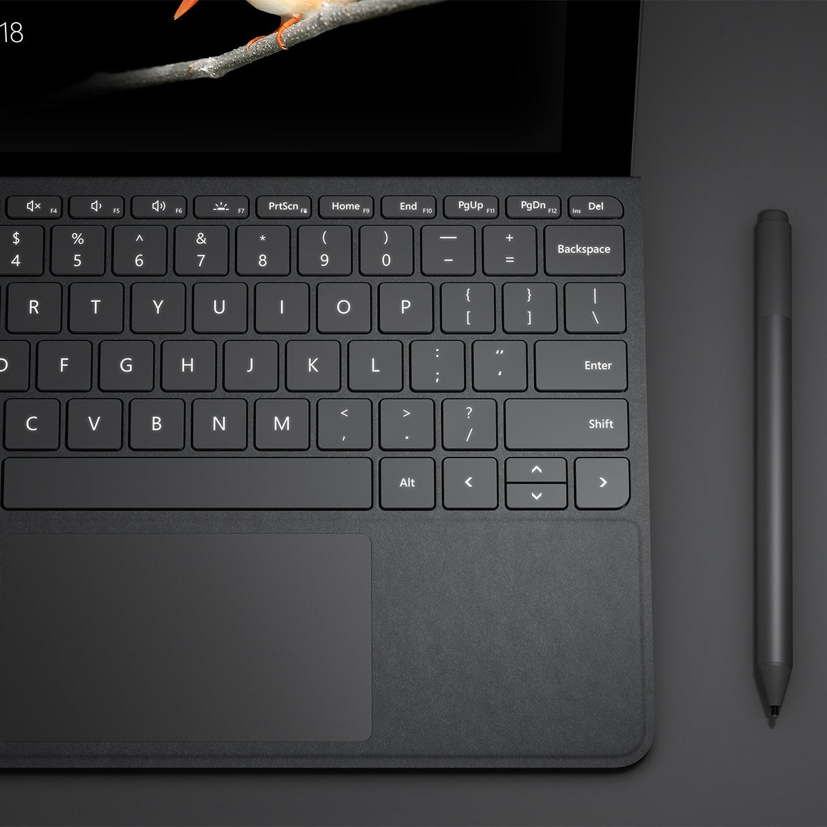 Microsoft Surface Go Signature Type Cover (Platinum) - KCS-00001 (Open Box, Like New)