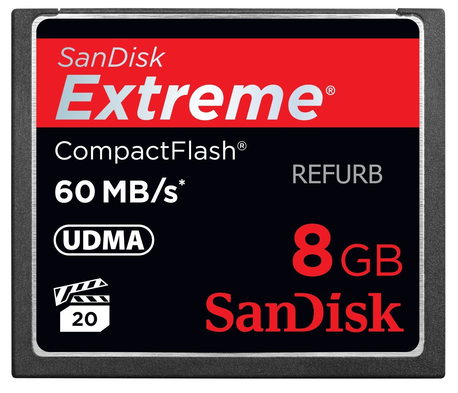 SanDisk Extreme 8GB CompactFlash CF Card SDCFX-008G-X46 (Certified Refurbished)