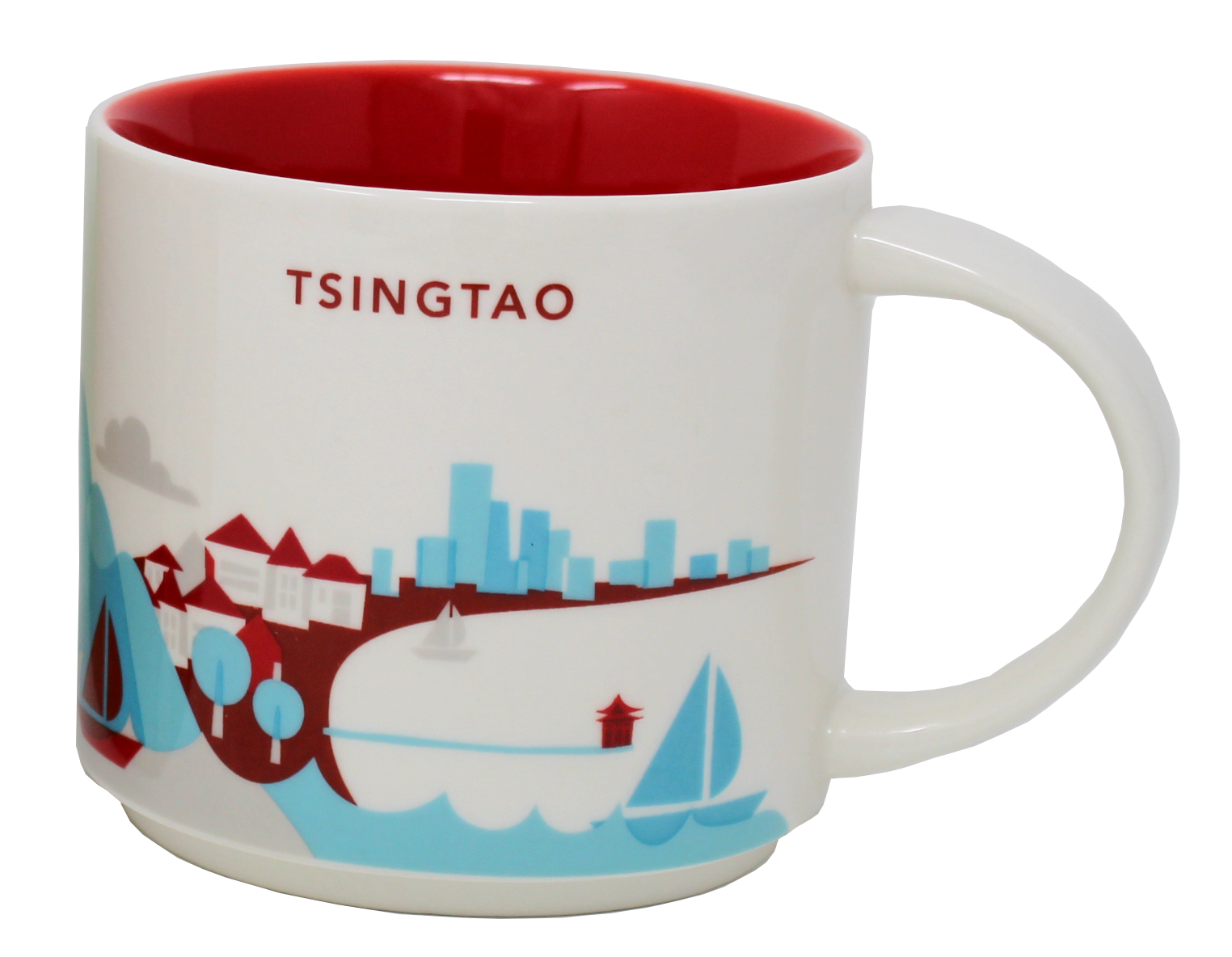 Starbucks You Are Here Series Tsingtao Ceramic Mug, 14 Oz