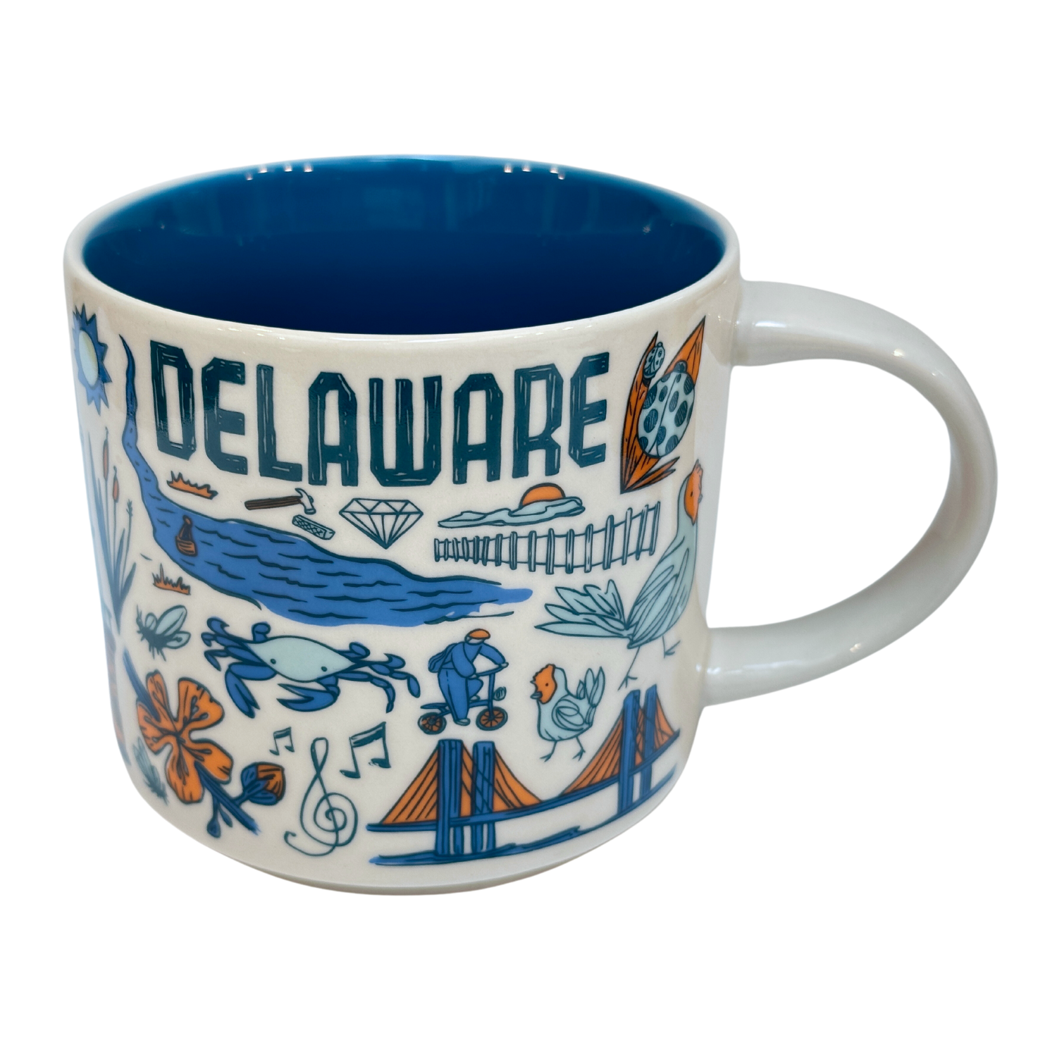Starbucks Been There Series Delaware Ceramic Coffee Mug, 14 Oz