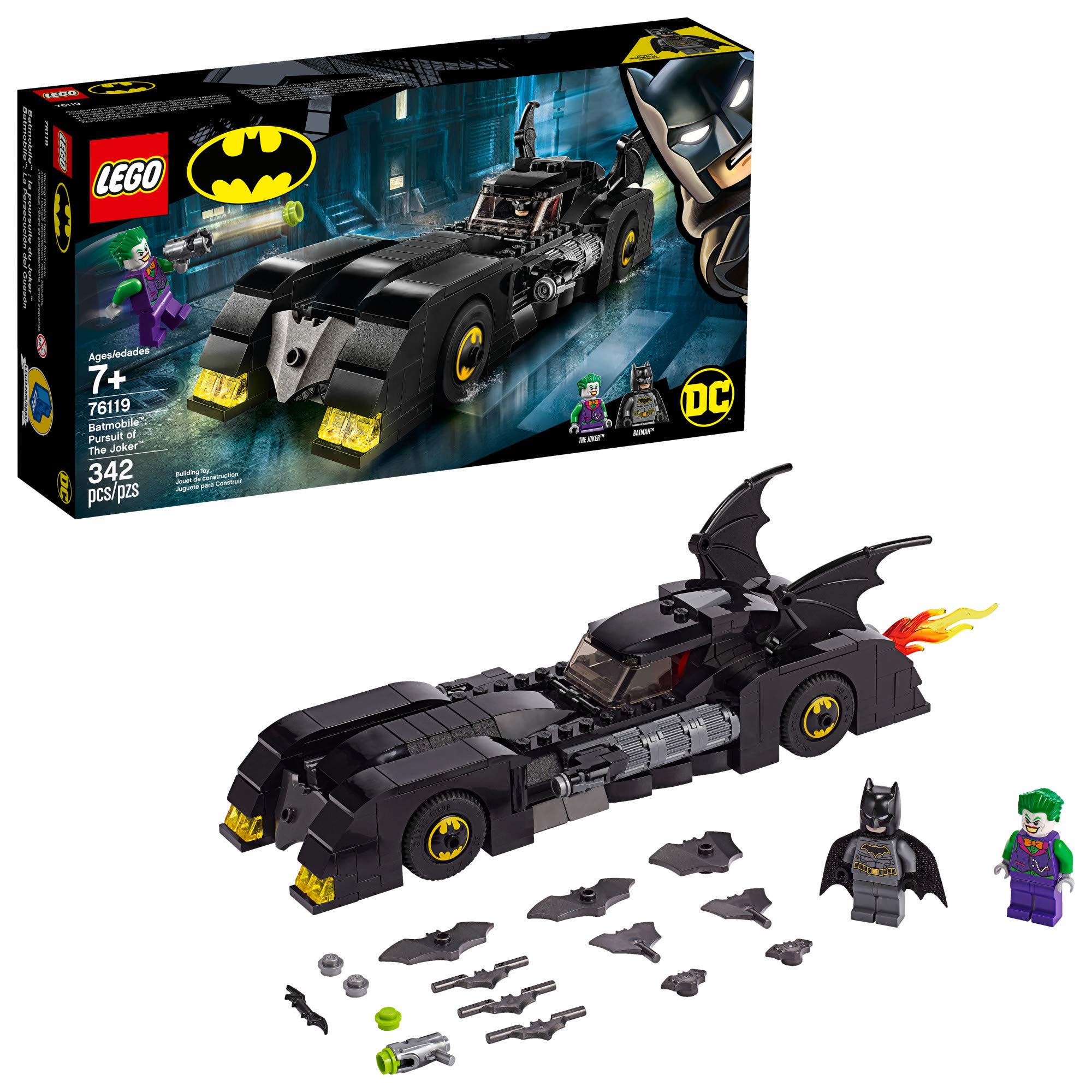 LEGO DC Batman Batmobile: Pursuit of The Joker 76119 Building Kit, New 2019 (342 Pieces)