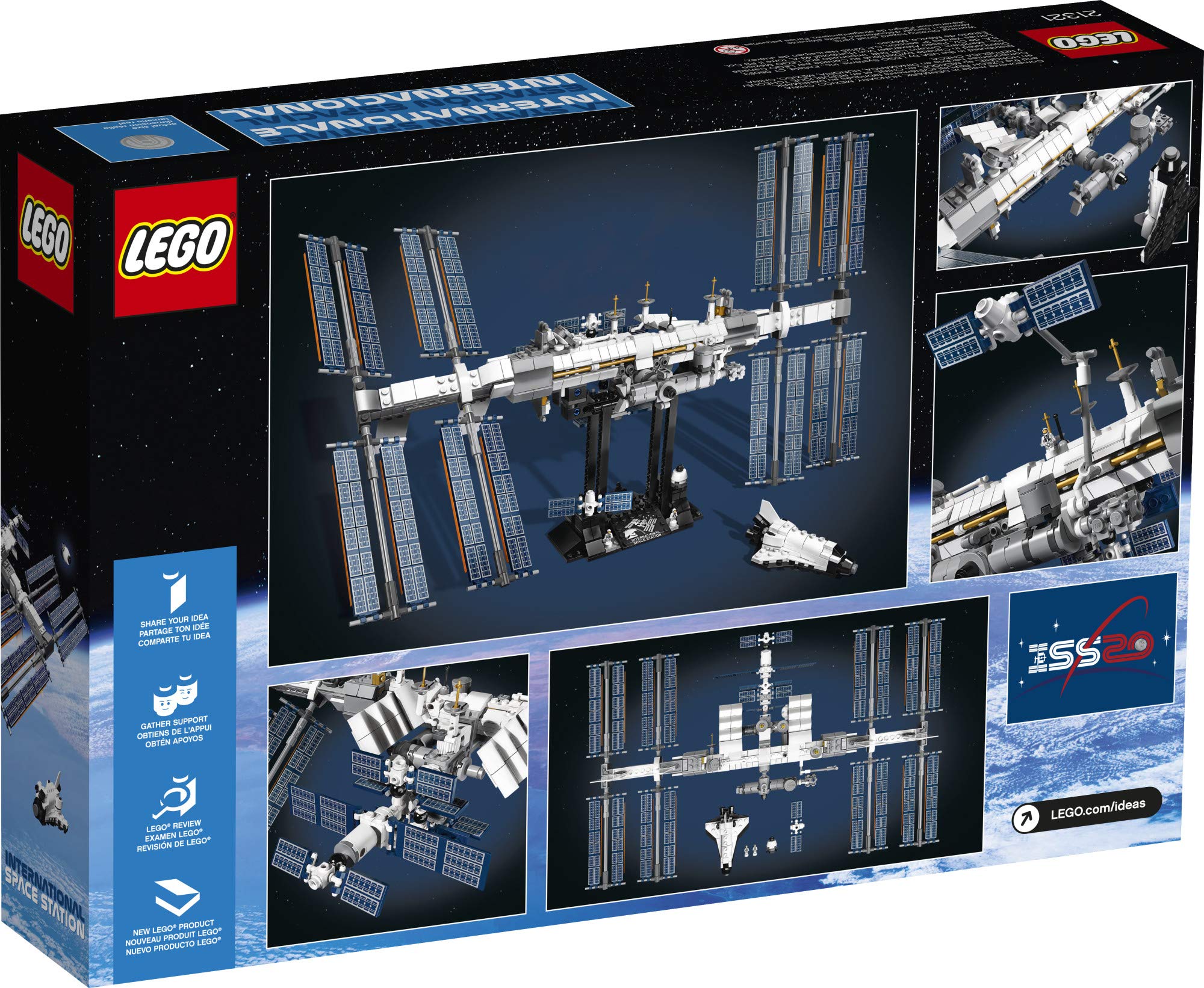 LEGO Ideas International Space Station 21321 Building Kit, Adult Set for Display, Makes a Great Birthday Present (864 Pieces) (Like New, Open Box)
