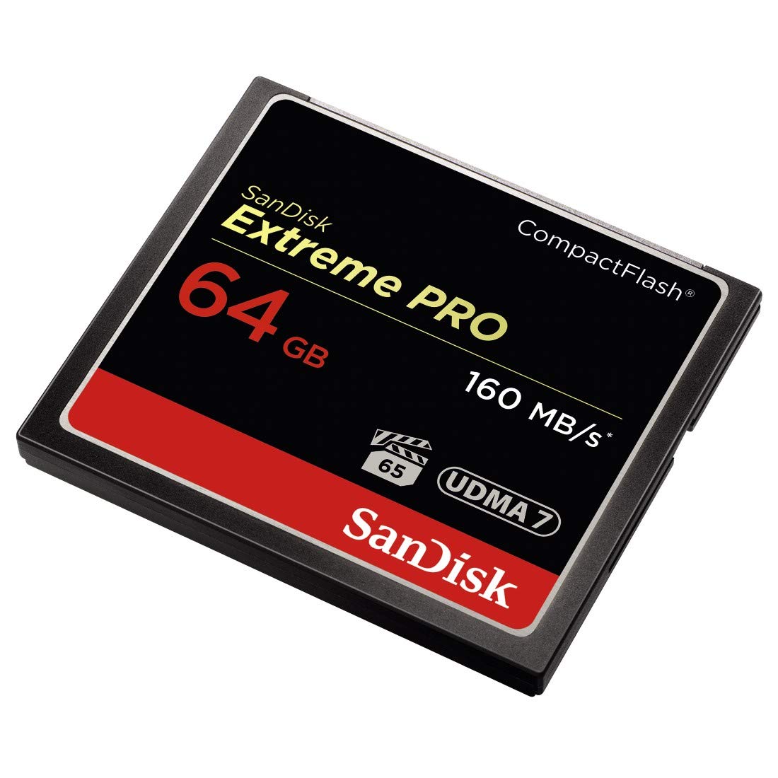 SanDisk Extreme PRO 64GB Compact Flash Memory Card UDMA 7 Speed Up To 160MB/s - SDCFXPS-064G-X46 (Open Box, Like New)