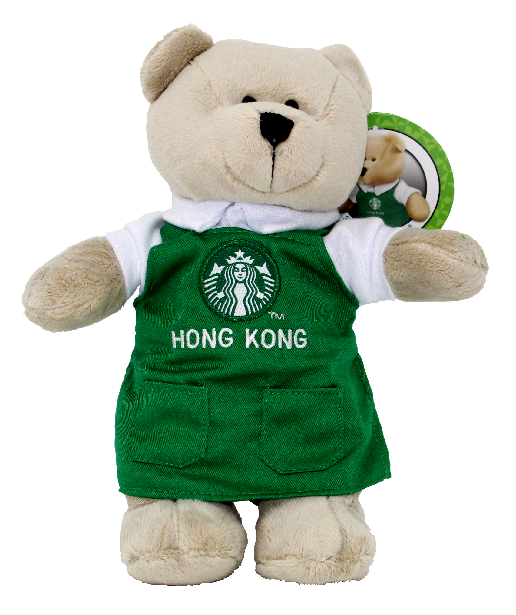 Starbucks Hong Kong Bearista Bear with Green Apron