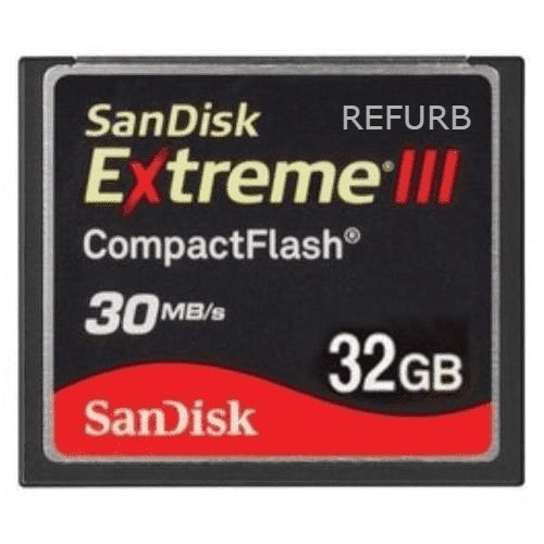 SanDisk 32GB Extreme III CF Compact Flash Memory Card SDCFX3-032G-A31 (Certified Refurbished)