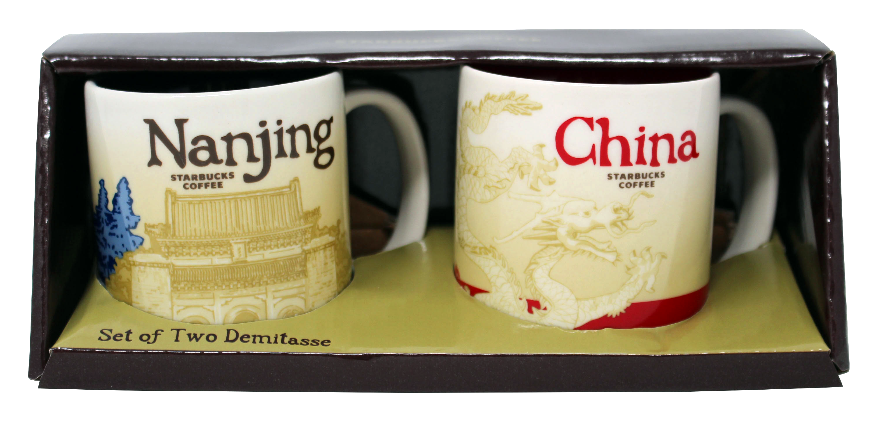 Starbucks Global Icon Series Nanjing and China Demitasse Mugs, 3 Oz (Set of 2)