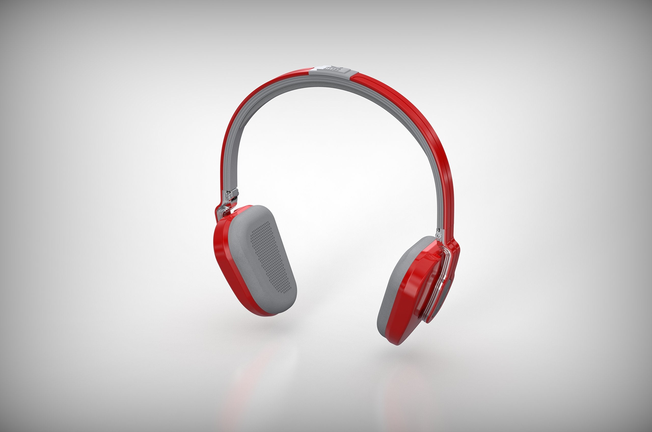 Altec Lansing Over the Head Foldable Headphone with Mic, Red - MZX662
