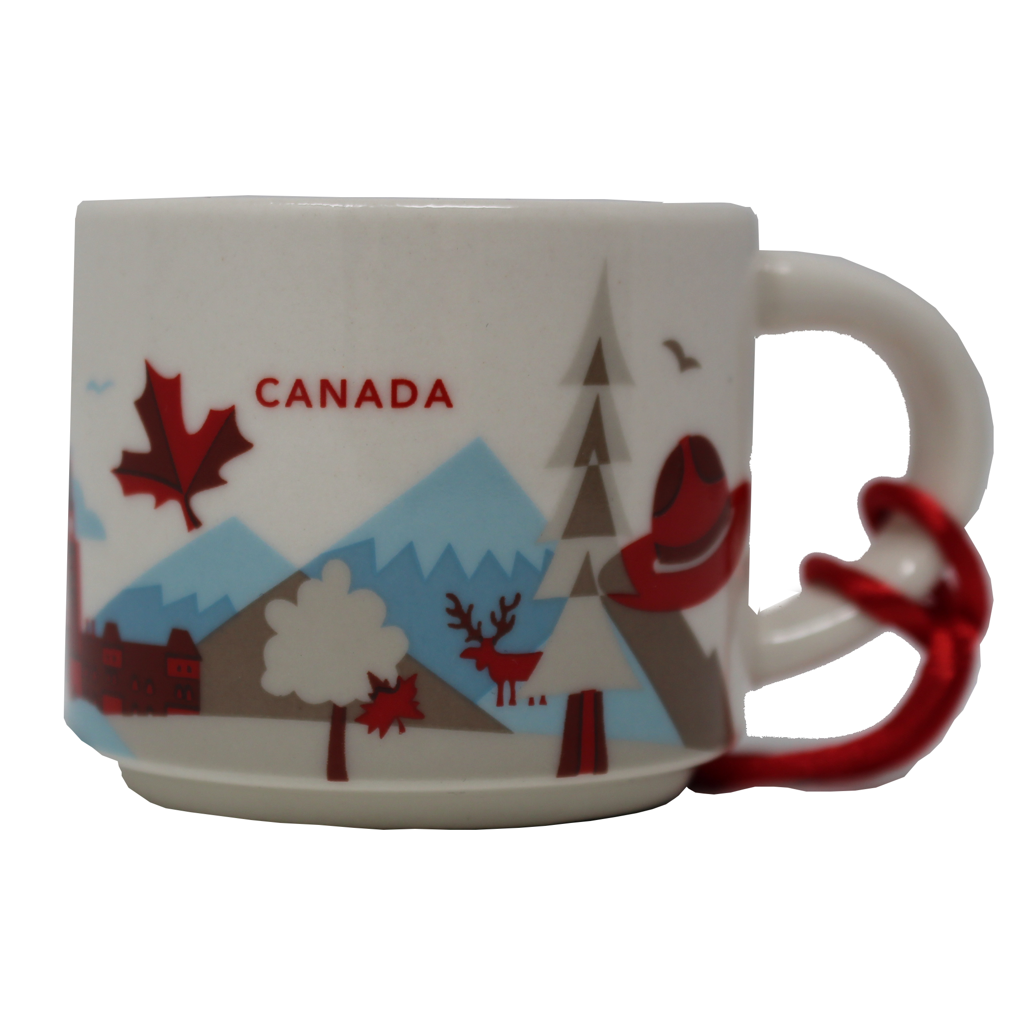 Starbucks You Are Here Series Canada Ceramic Demitasse Ornament Mug, 2 Oz