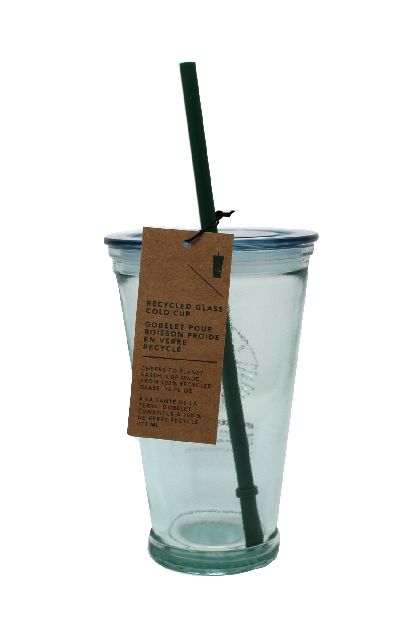 See Starbucks's Recycled Glass Cups and Water Bottles