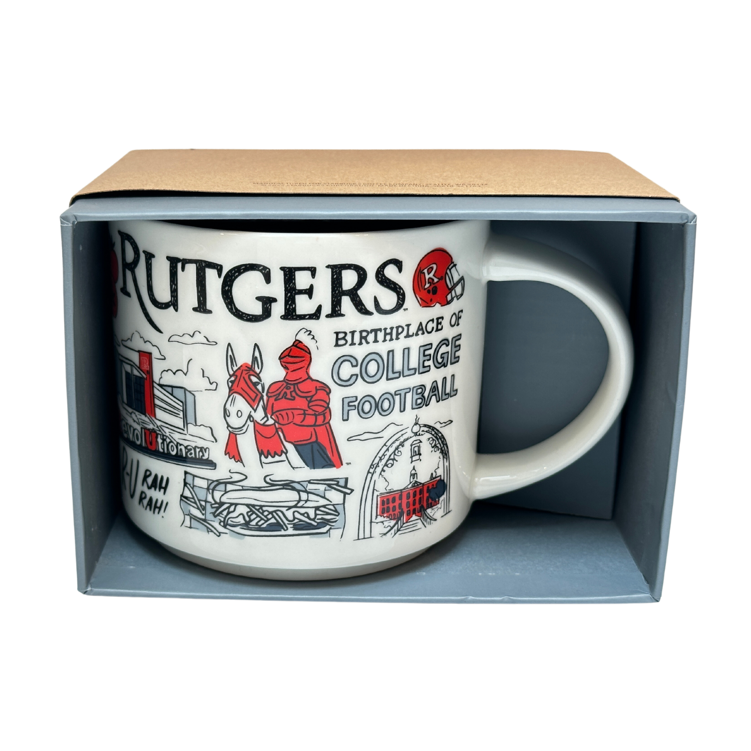 Starbucks Been There Series Mug Cup Rutgers College Football Campus Collection 2022, 14 Oz