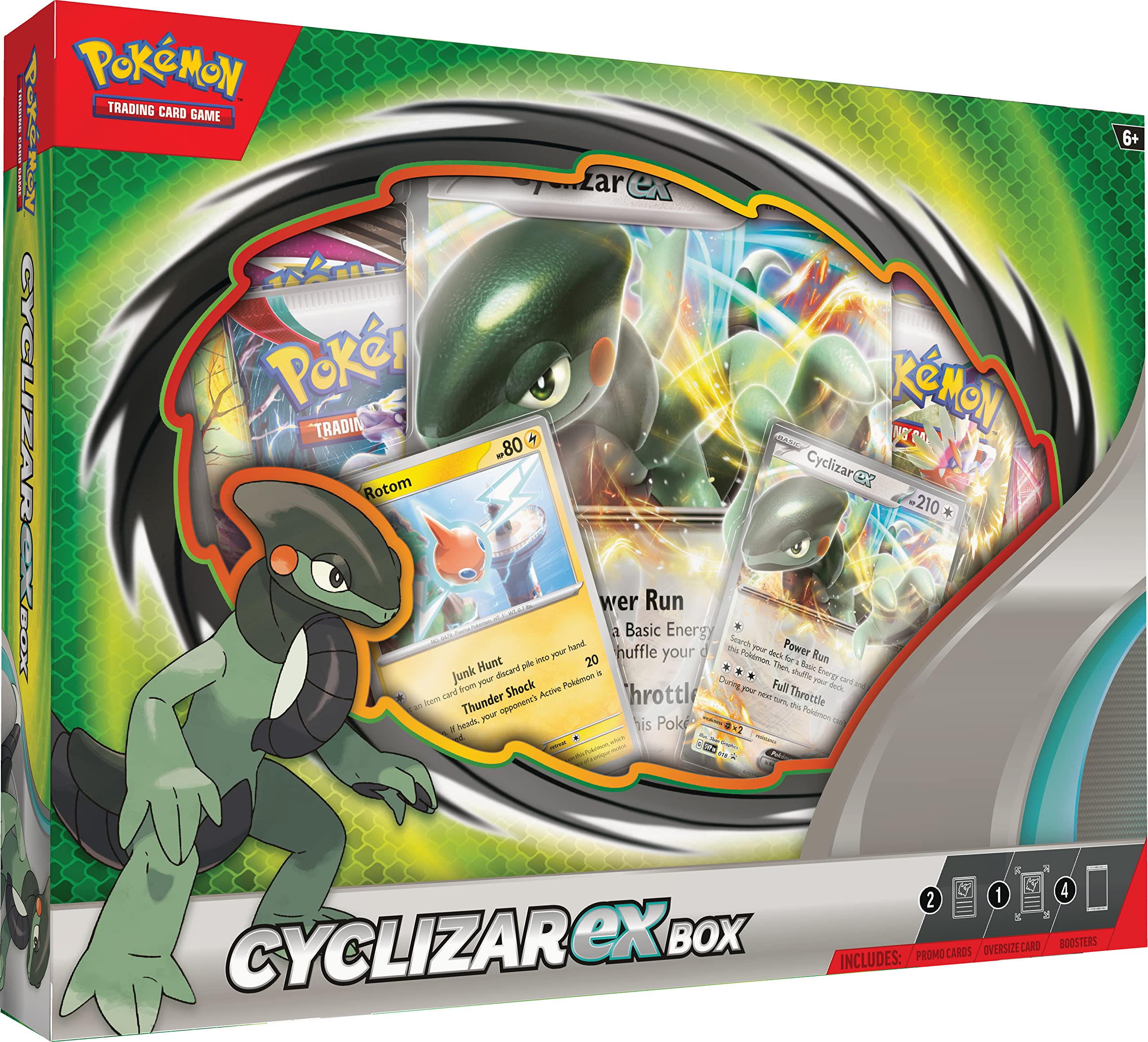 Pokemon TCG: Cyclizar ex Box - 4 Packs, Promo Cards