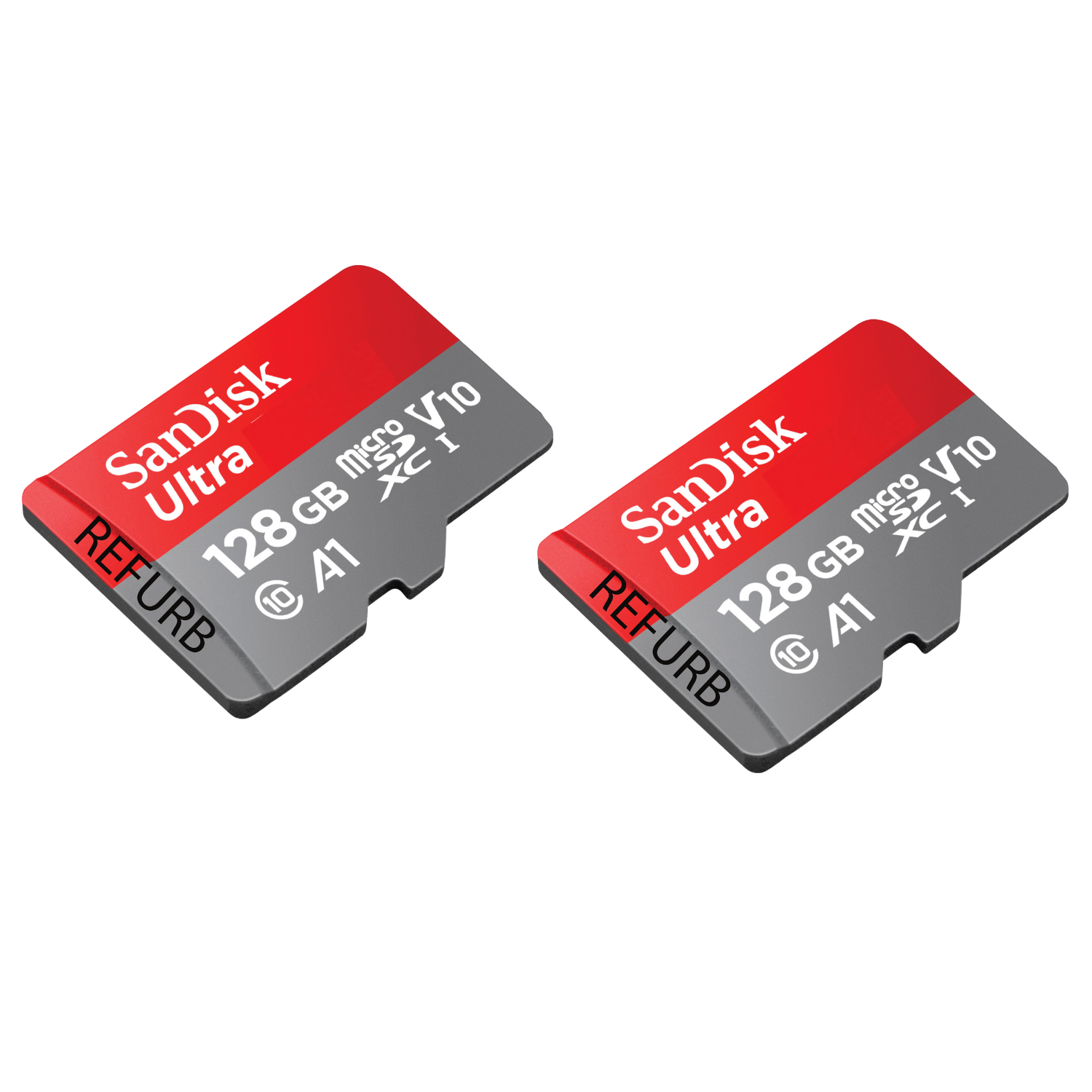 SanDisk Ultra 128GB microSDXC Card UHS-I Class 10 REFURB (2 Pack)
