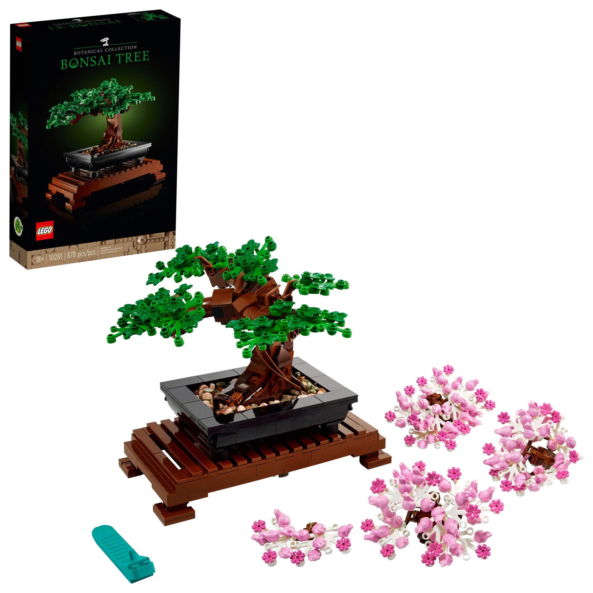LEGO Bonsai Tree 10281 Building Kit, a Building Project to Focus The Mind with a Beautiful Display Piece to Enjoy (878 Pieces) (Like New, Open Box)