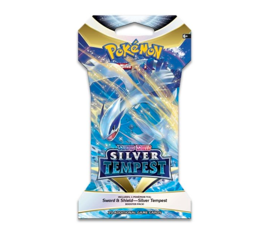 Pokemon Sword & Shield Silver Tempest Sleeved Booster | Lugia