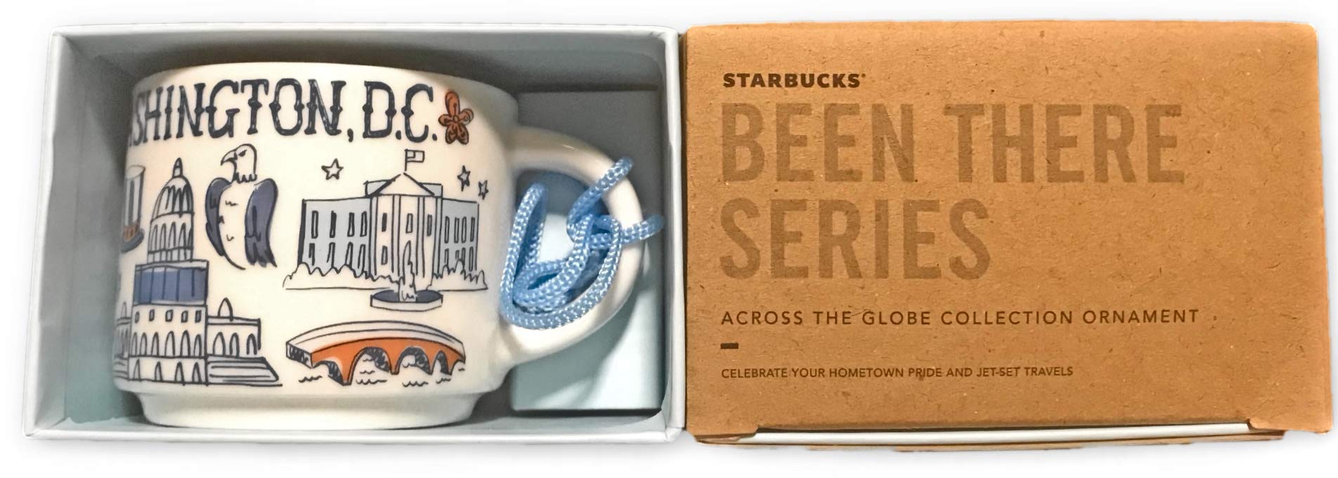 Starbucks Washington DC Been There Series Holiday Espresso Cup Ornament Gift Box