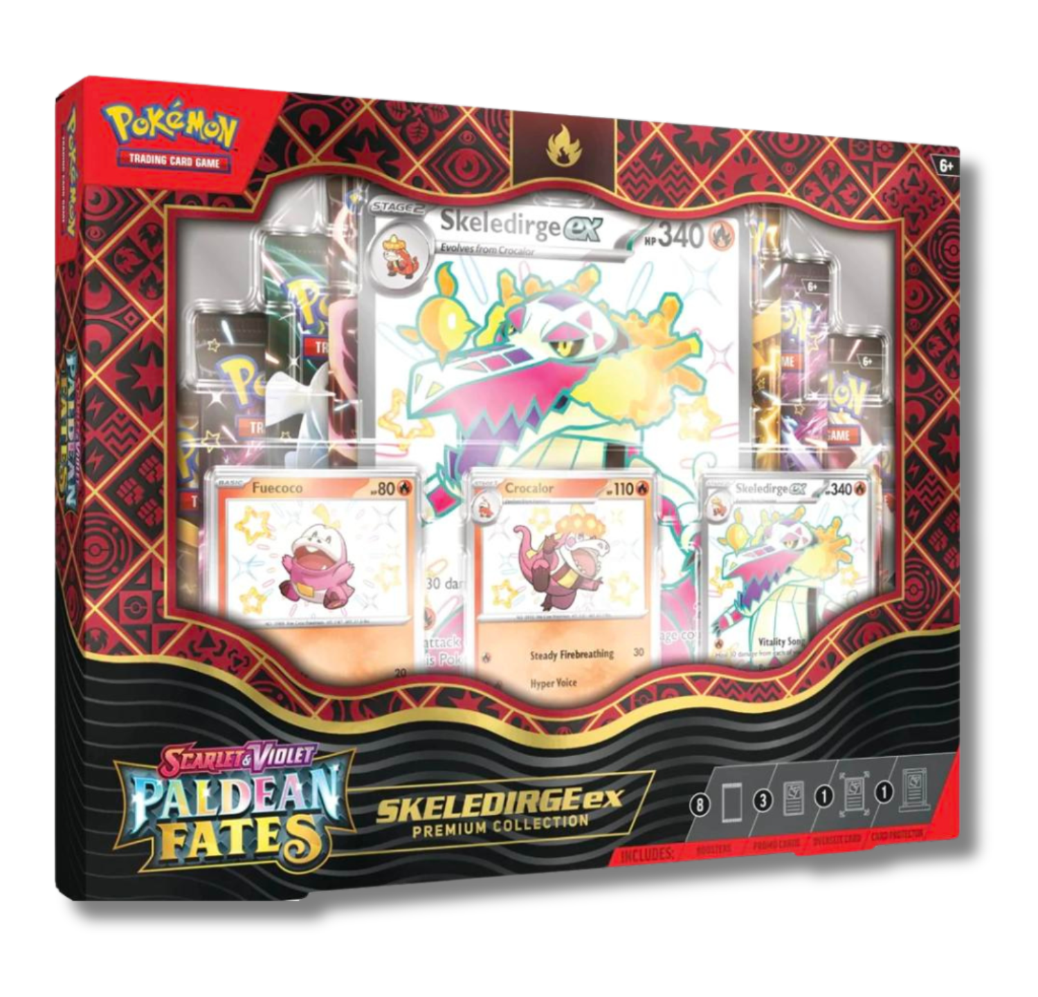 Pokemon Scarlet and Violet Paldean Fates ex Premium Collection | Skeledirge