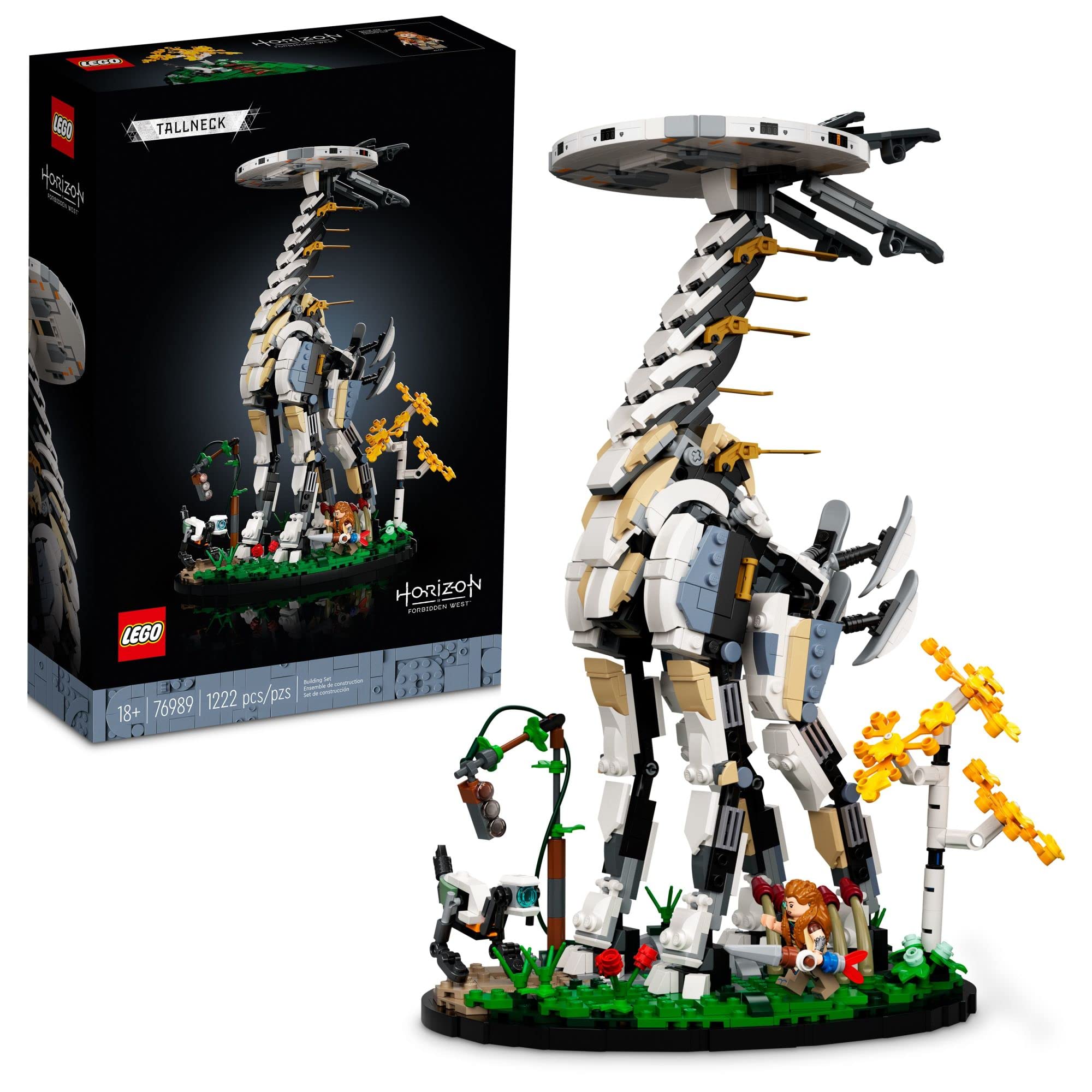 LEGO Horizon Forbidden West: Tallneck 76989 Building Set for Adults with Aloy Minifigure & Watcher Figure, Collectible Gift Idea for Teens, Men, Women, Him, Her