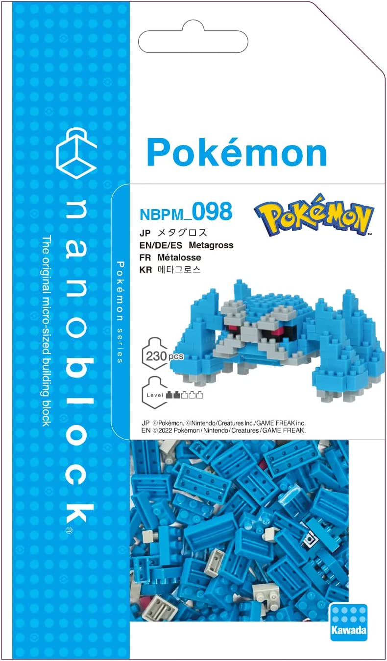 Nanoblock - Pokémon - Gyarados, kit de construcción de la serie Pokémon Nanoblock - Pokémon - Gyarados, kit de construcción de la serie Pokémon