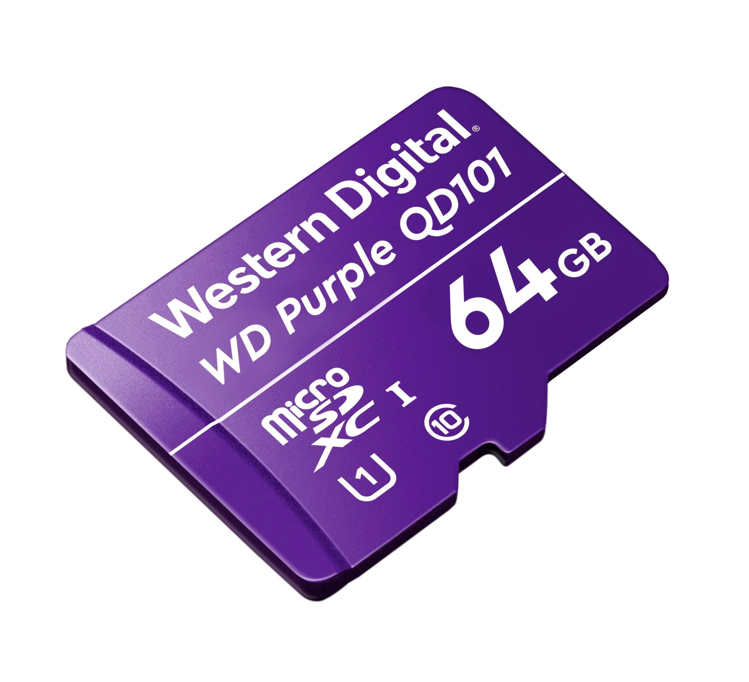 Western Digital SC QD101 MicroSD Card 64GB WD Purple Surveillance Camera WDD064G1P0C