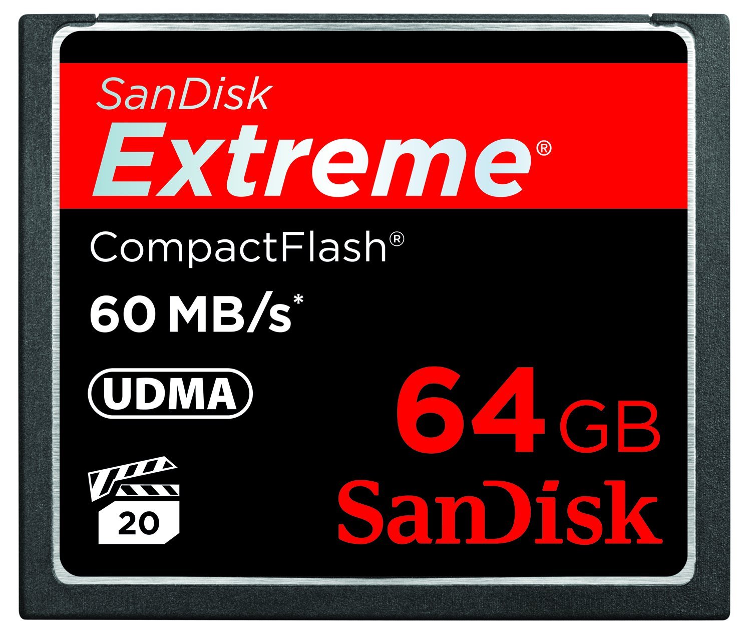 SanDisk 64GB EXTREME CF Card (SDCFX-064G-A61)