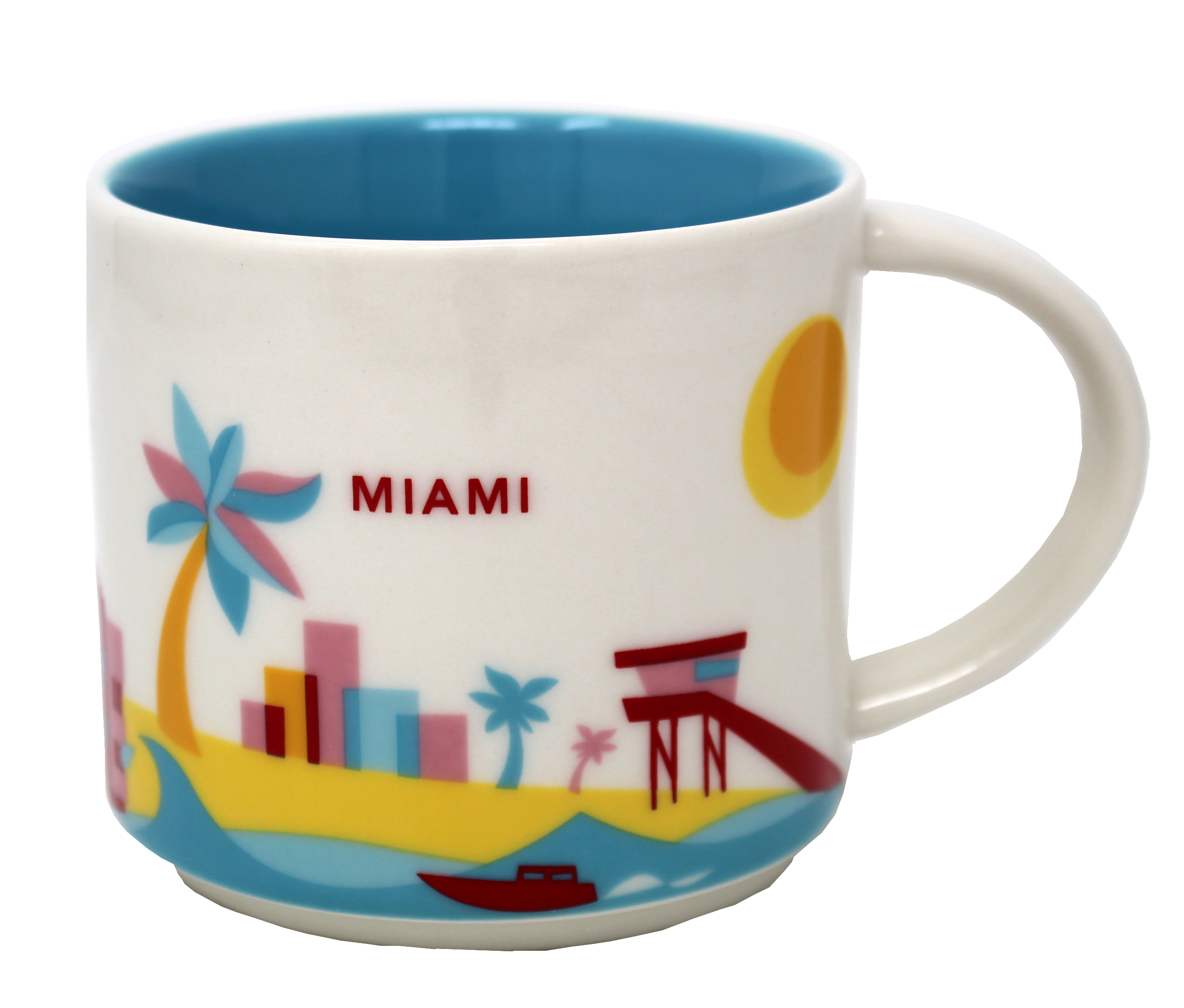 Starbucks You Are Here Series Miami Mug, 14 Oz