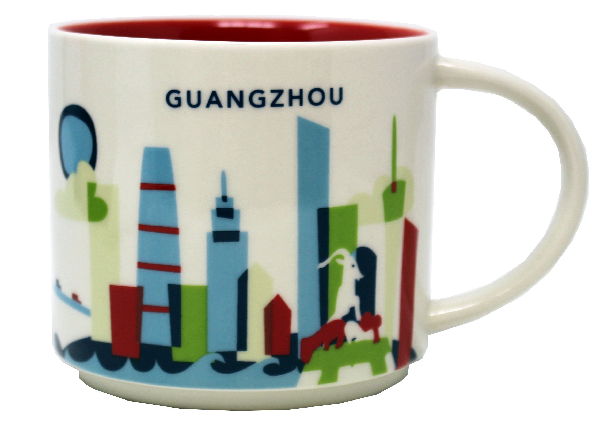 Starbucks You Are Here Series Guangzhou Ceramic Mug, 14 Oz