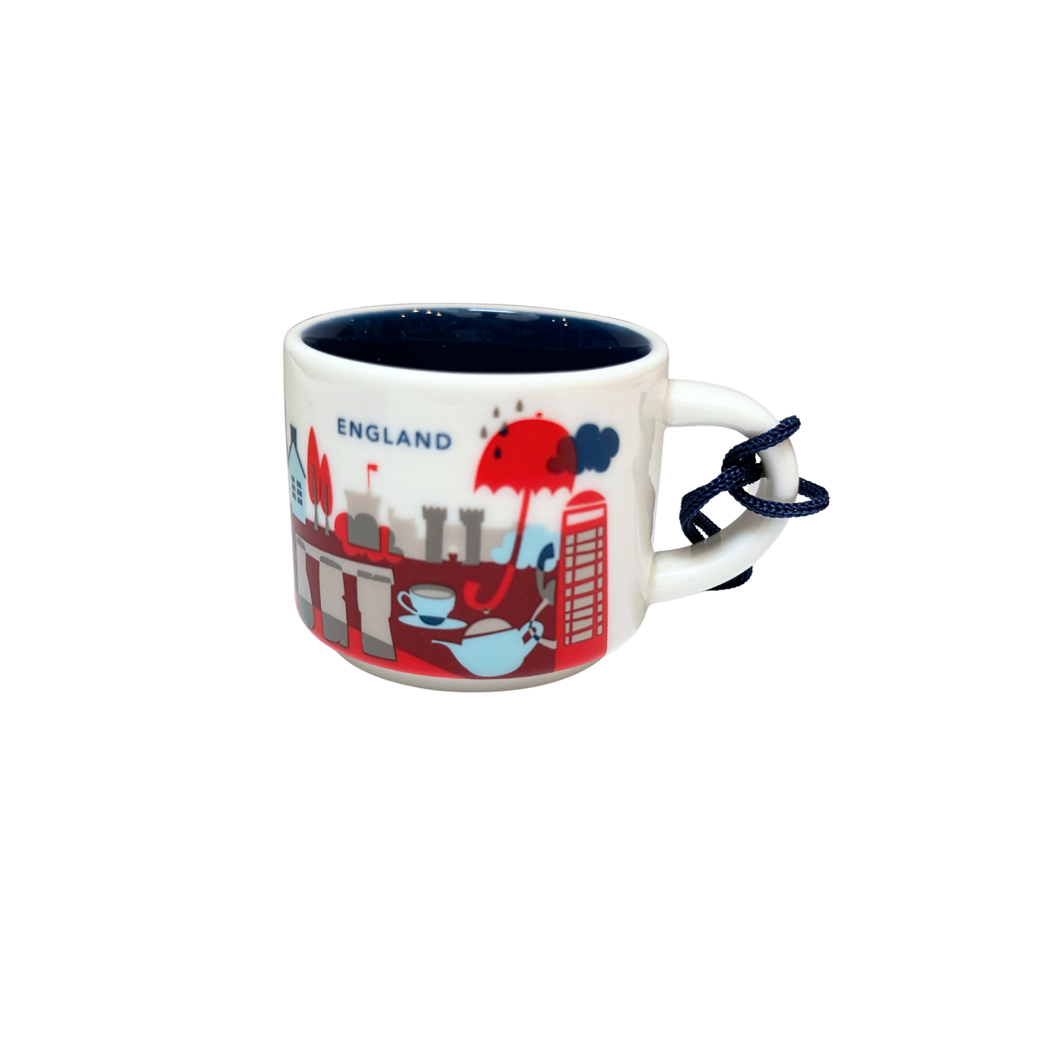 Starbucks You Are Here Collection England Ceramic Demitasse Cup, 2 Oz