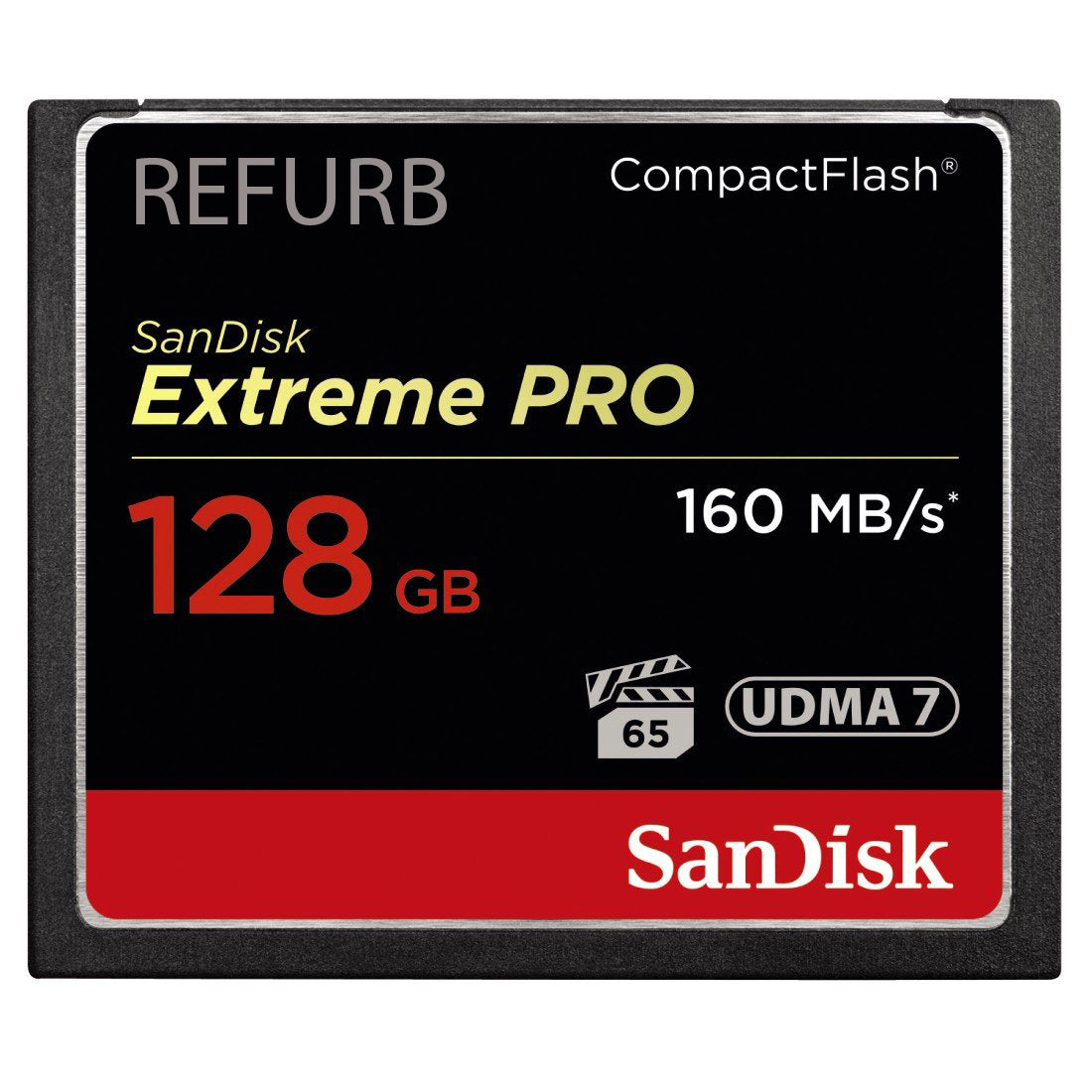 SanDisk Extreme PRO 128GB CF CompactFlash Card UDMA 7 Speed Up To 160MB/s SDCFXPS-128G-X46 (Certified Refurbished)