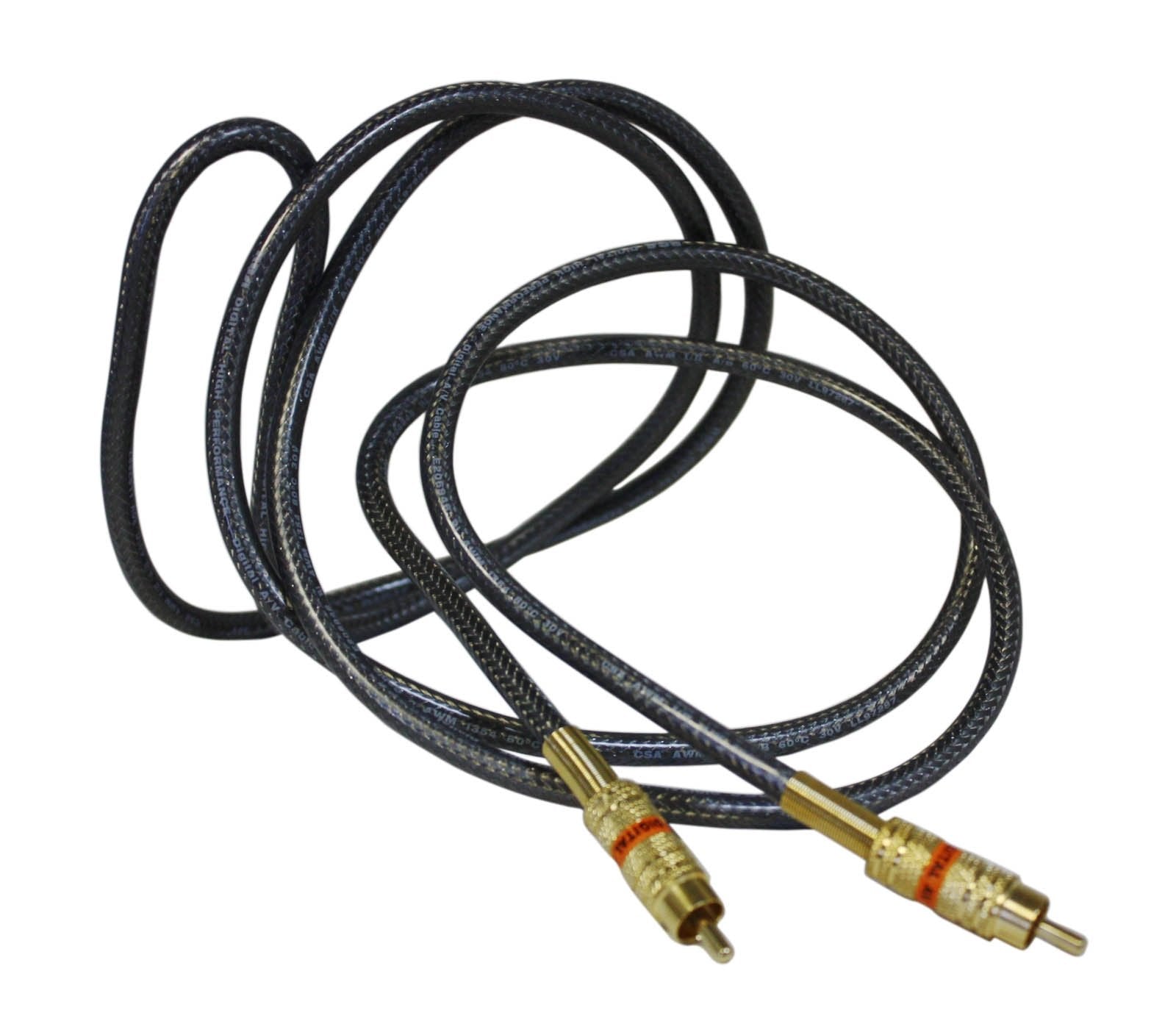 RCA HD6CA - Digital audio cable (coaxial) - RCA (M) - RCA (M) - 6 ft - double shielded