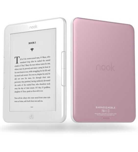 Barnes & Noble NOOK Glowlight 4 eReader | 6" Touchscreen | 32GB | Limited Edition Pearl Pink/White